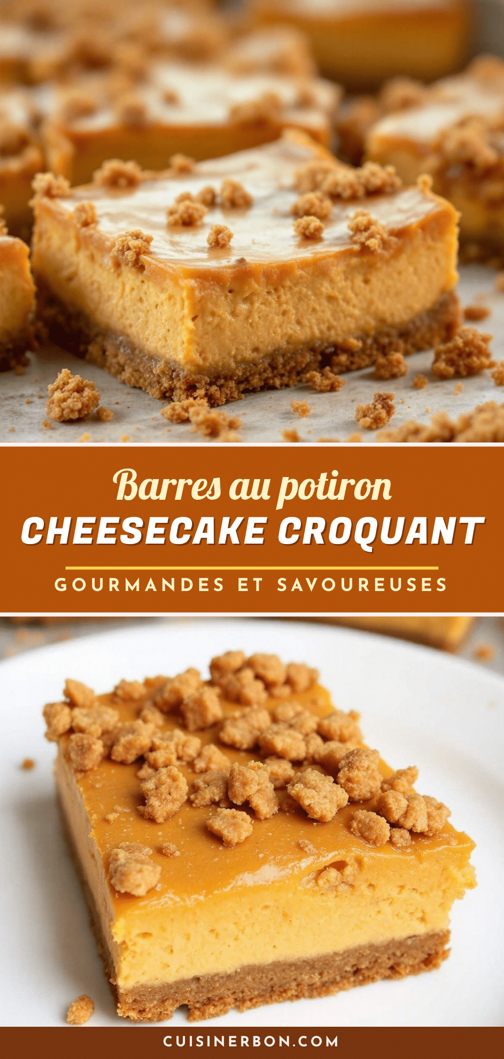 barres au potiron cheesecake recipe