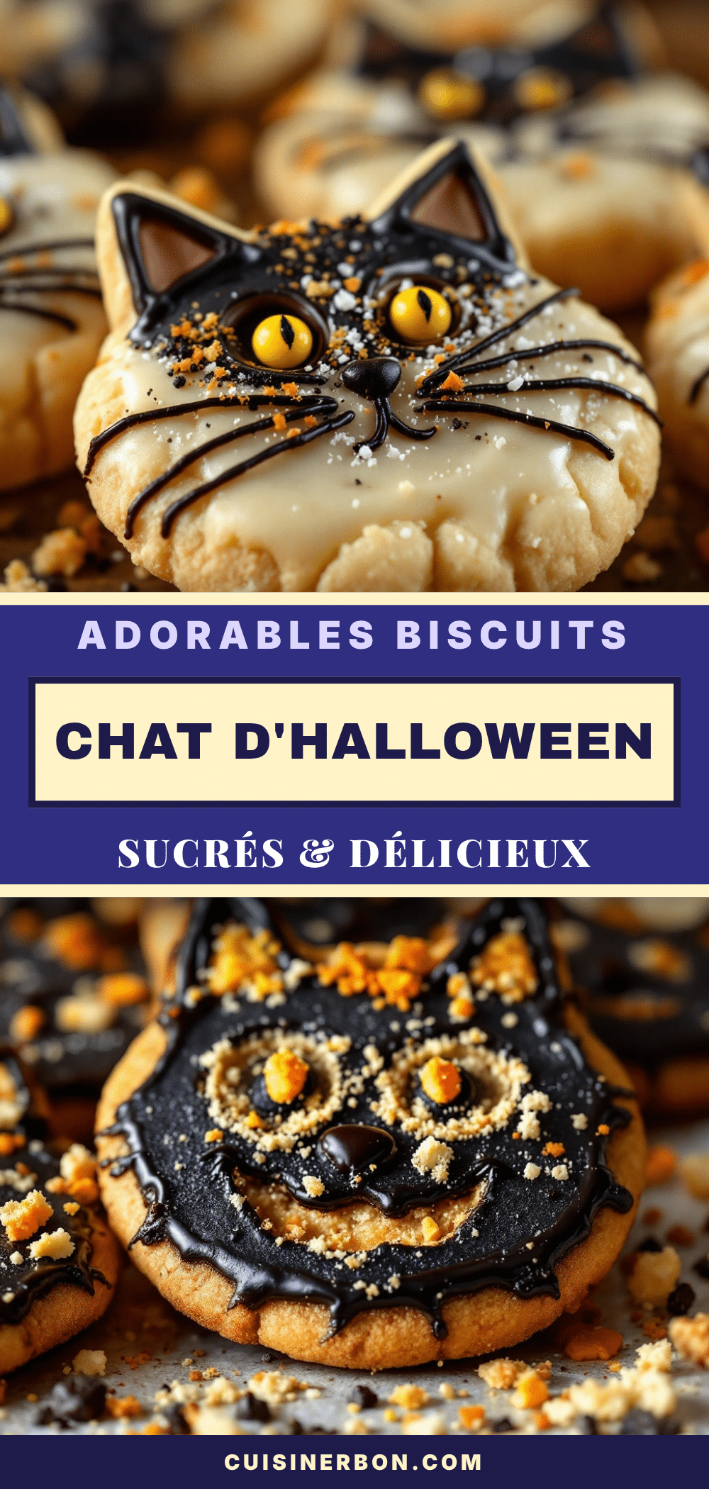 biscuits chat dHalloween au sucre recipe