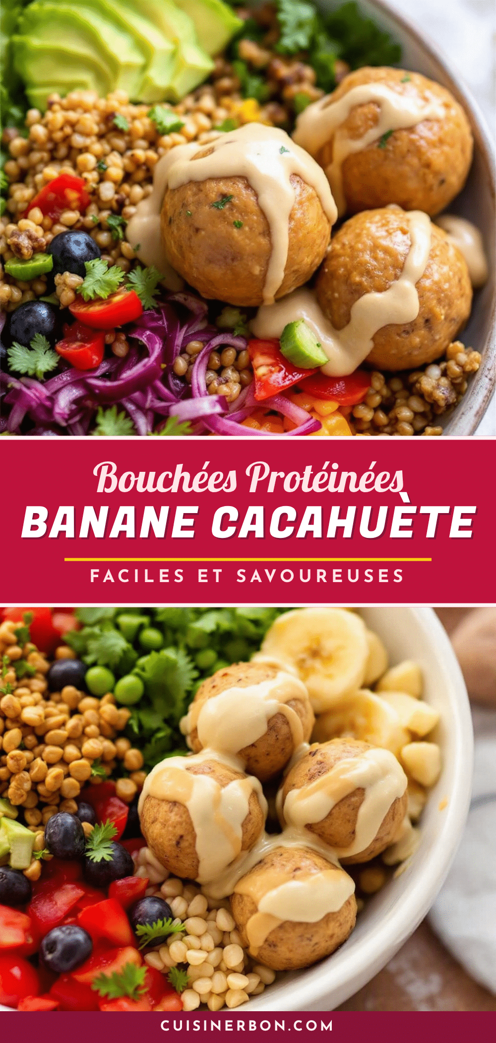 bouchées protéinées banane beurre de cacahuète recipe