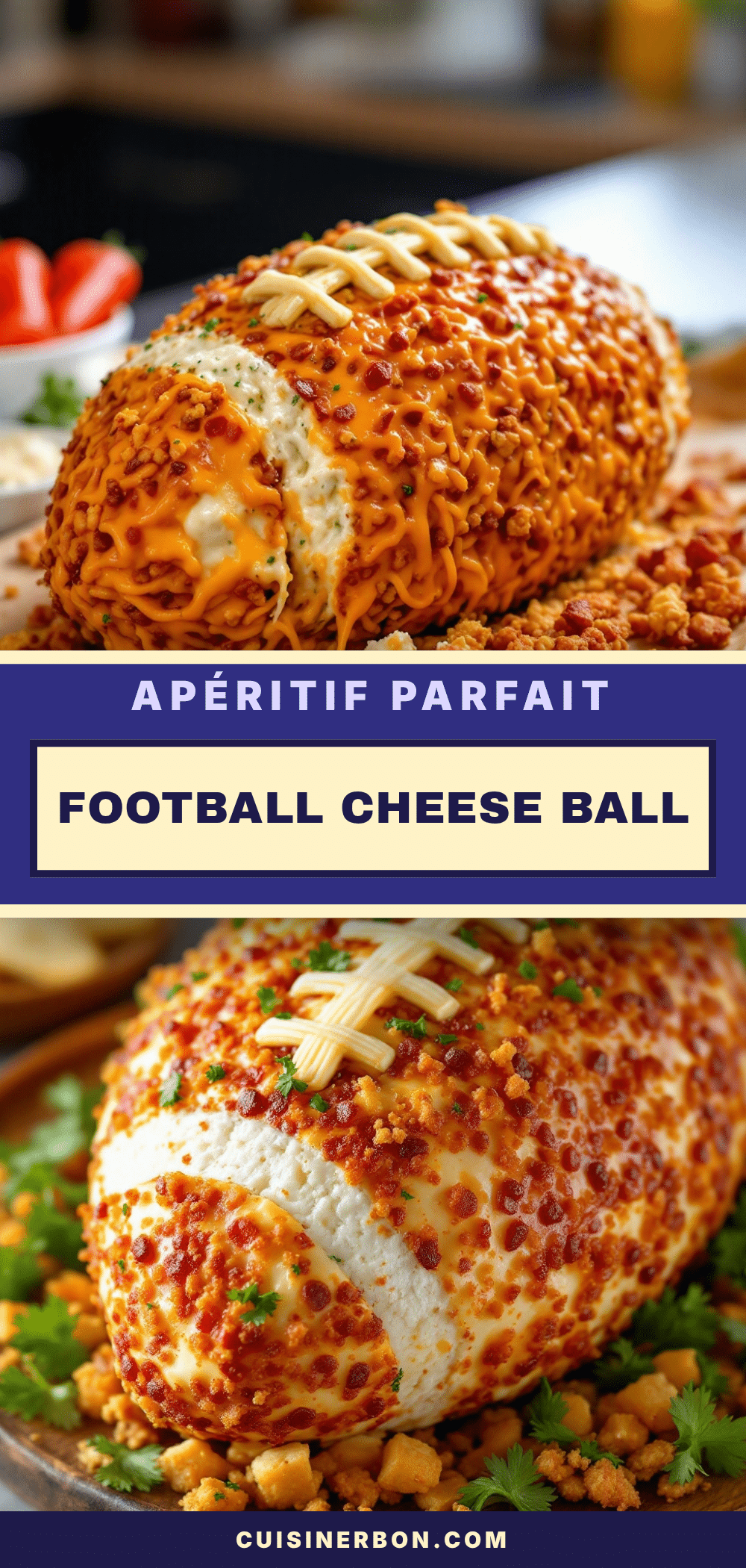 boule de fromage football recipe