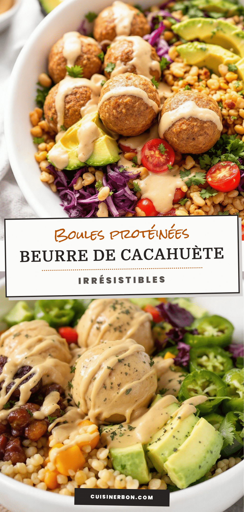boules protéinées au beurre de cacahuète recipe