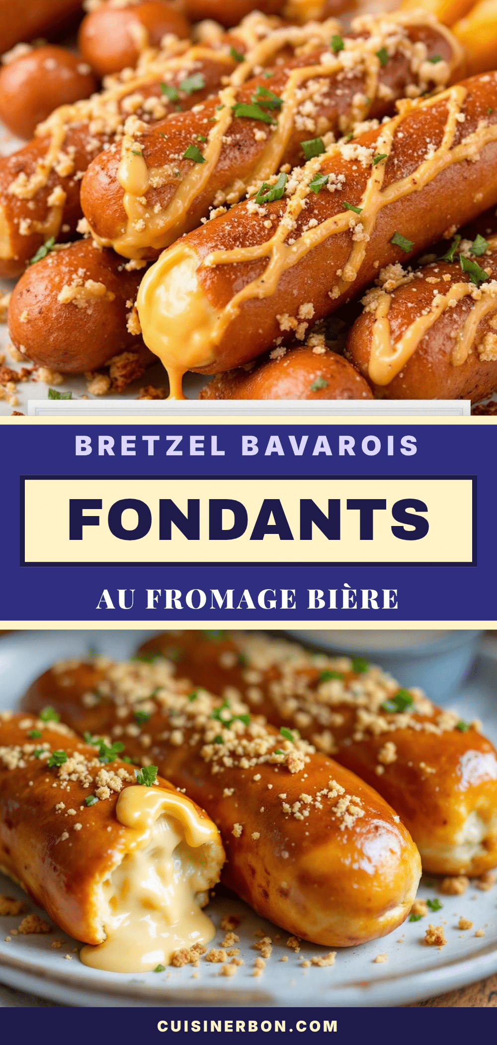 bretzels bavarois fondants au fromage bière recipe