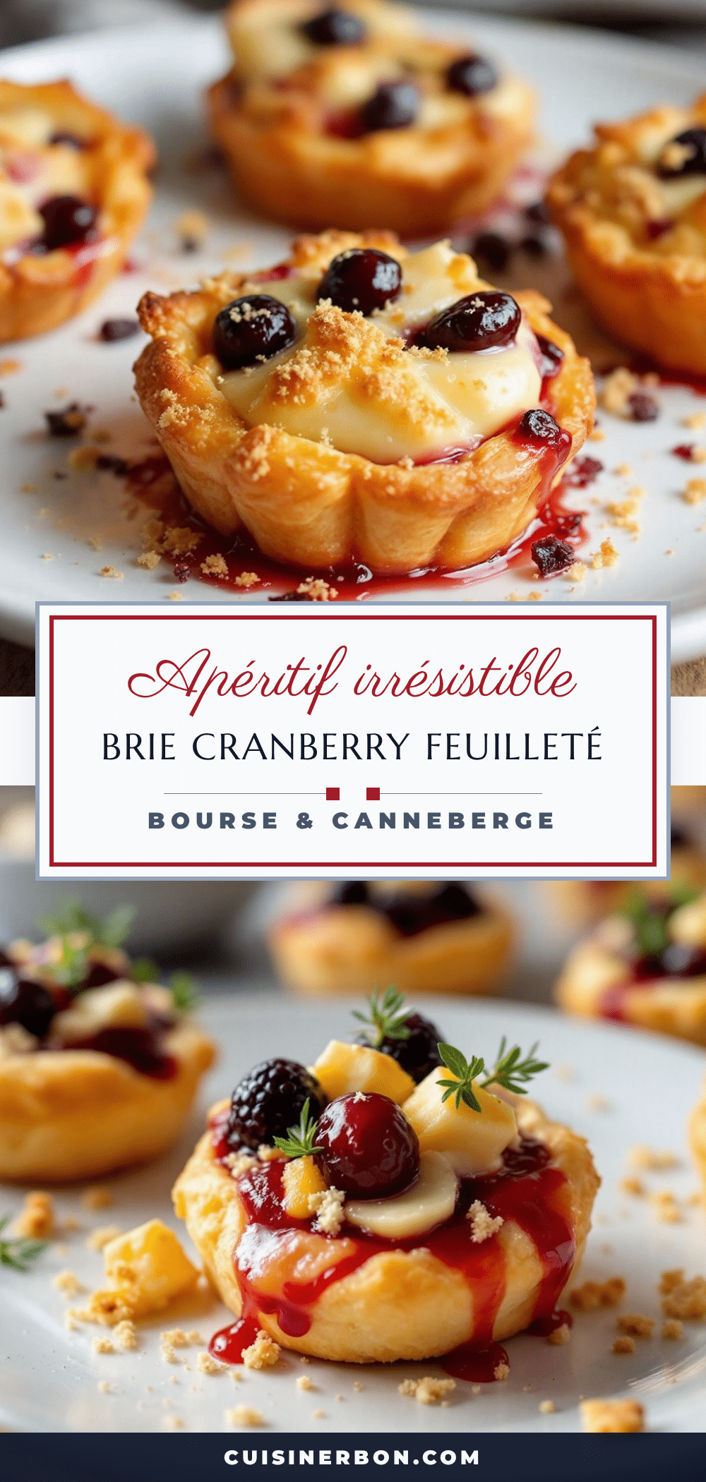 brie cranberry feuilleté recipe