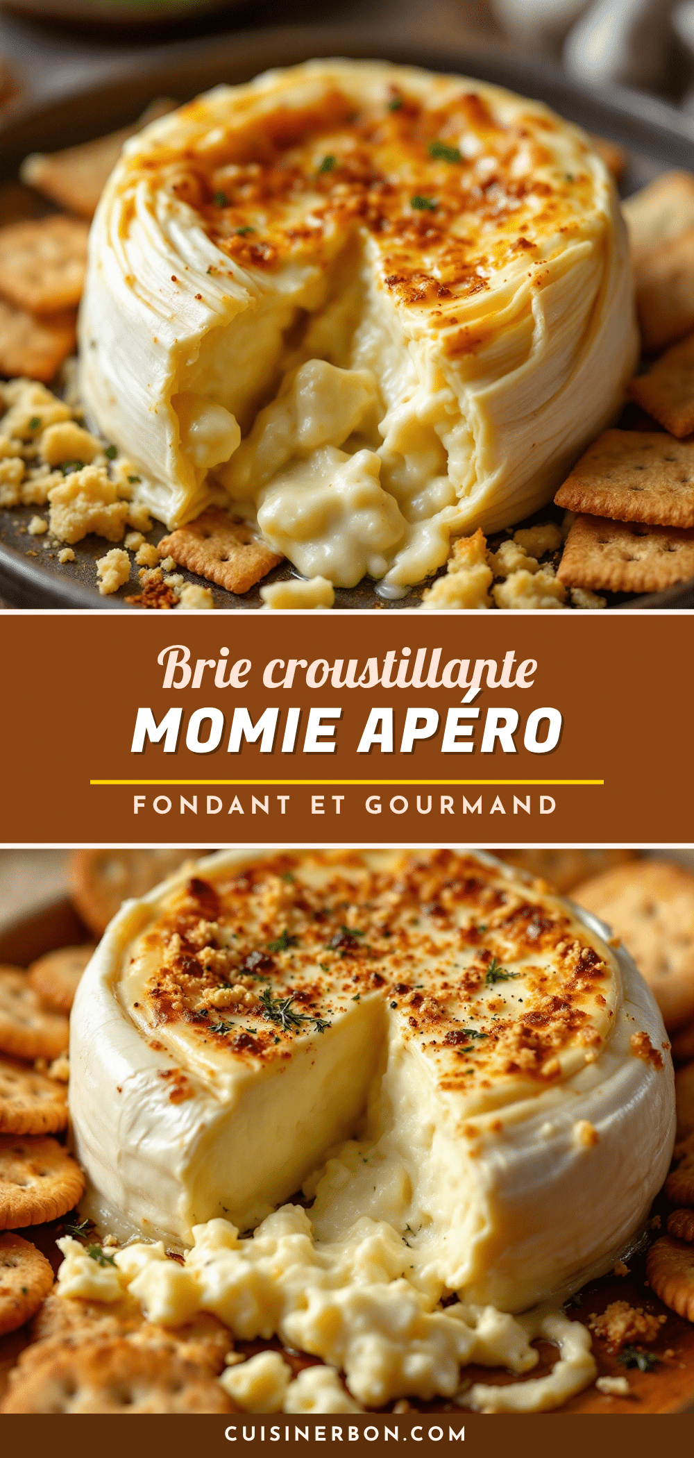 brie croustillante en momie apéro facile recipe