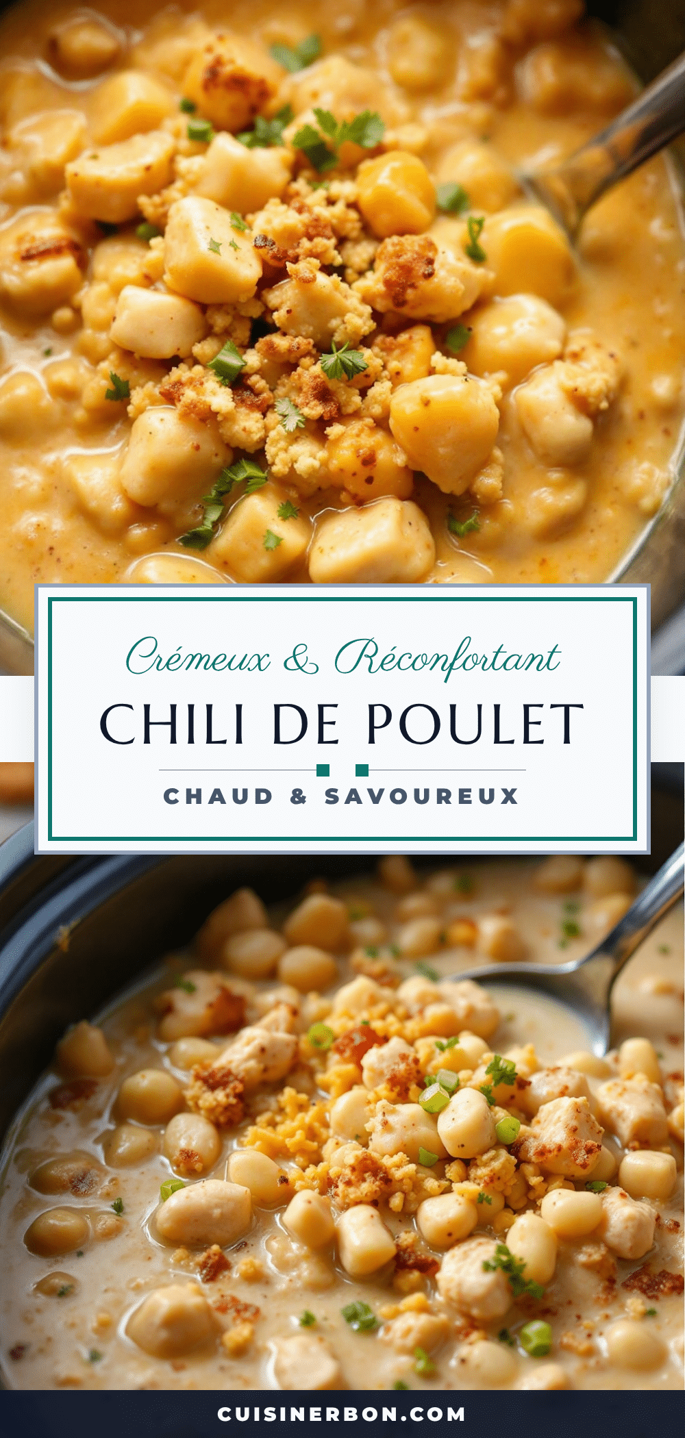 chili de poulet blanc à la mijoteuse recipe
