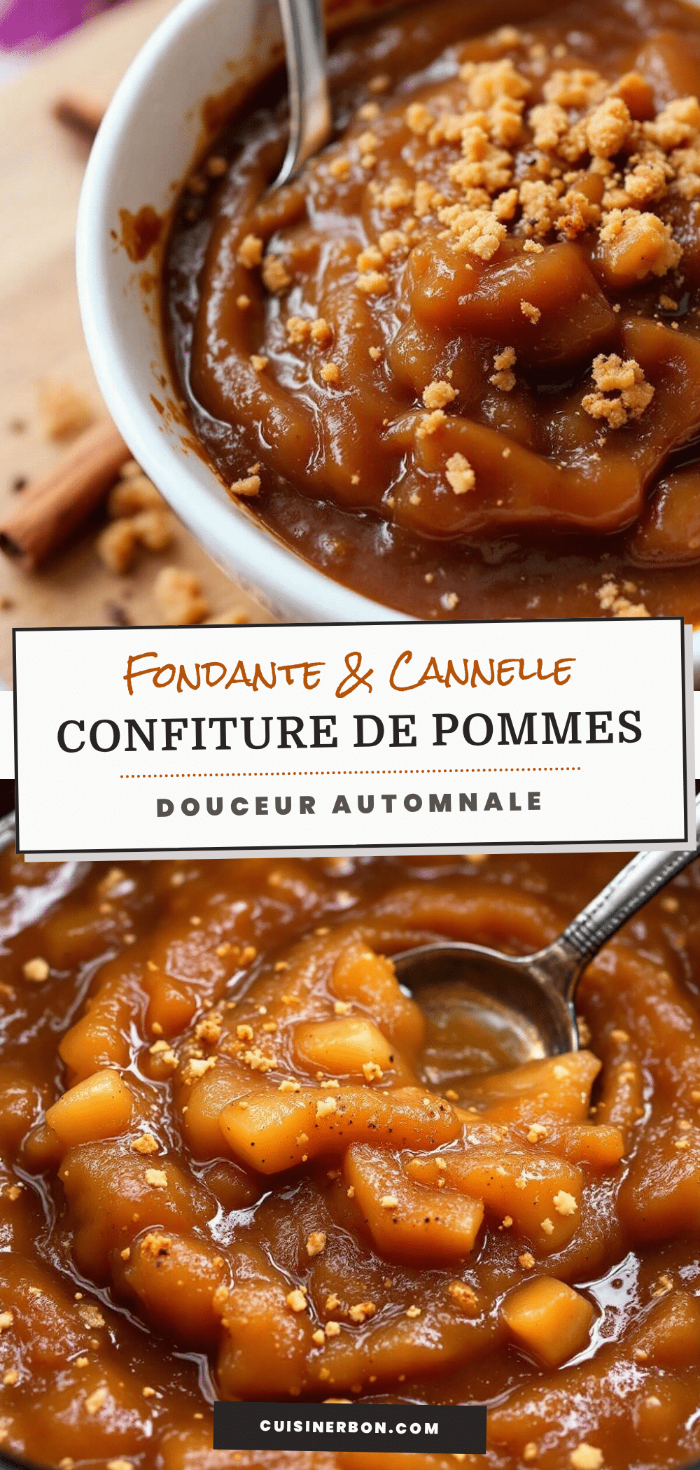 confiture de pommes fondante à la cannelle et clous de girofle recipe