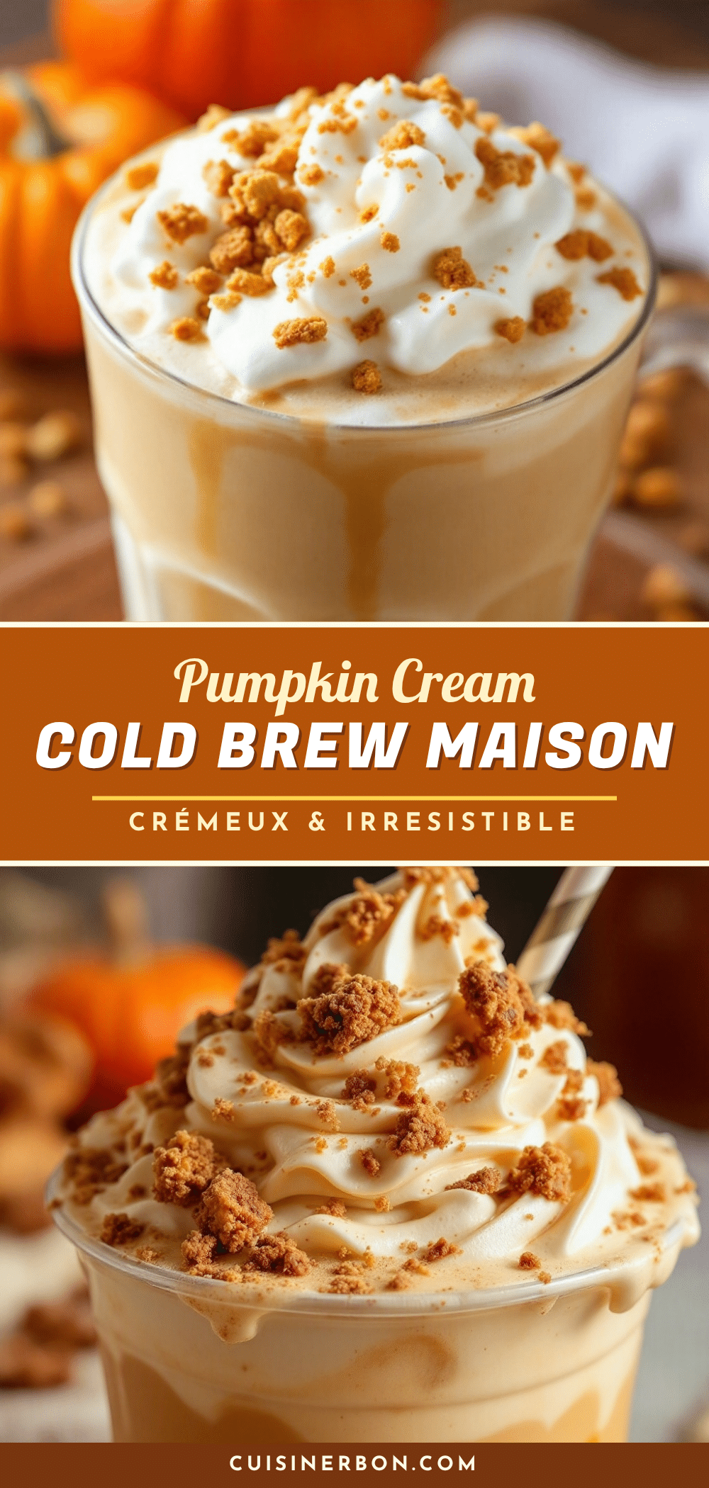 crémeux pumpkin cream cold brew maison recette facile recipe