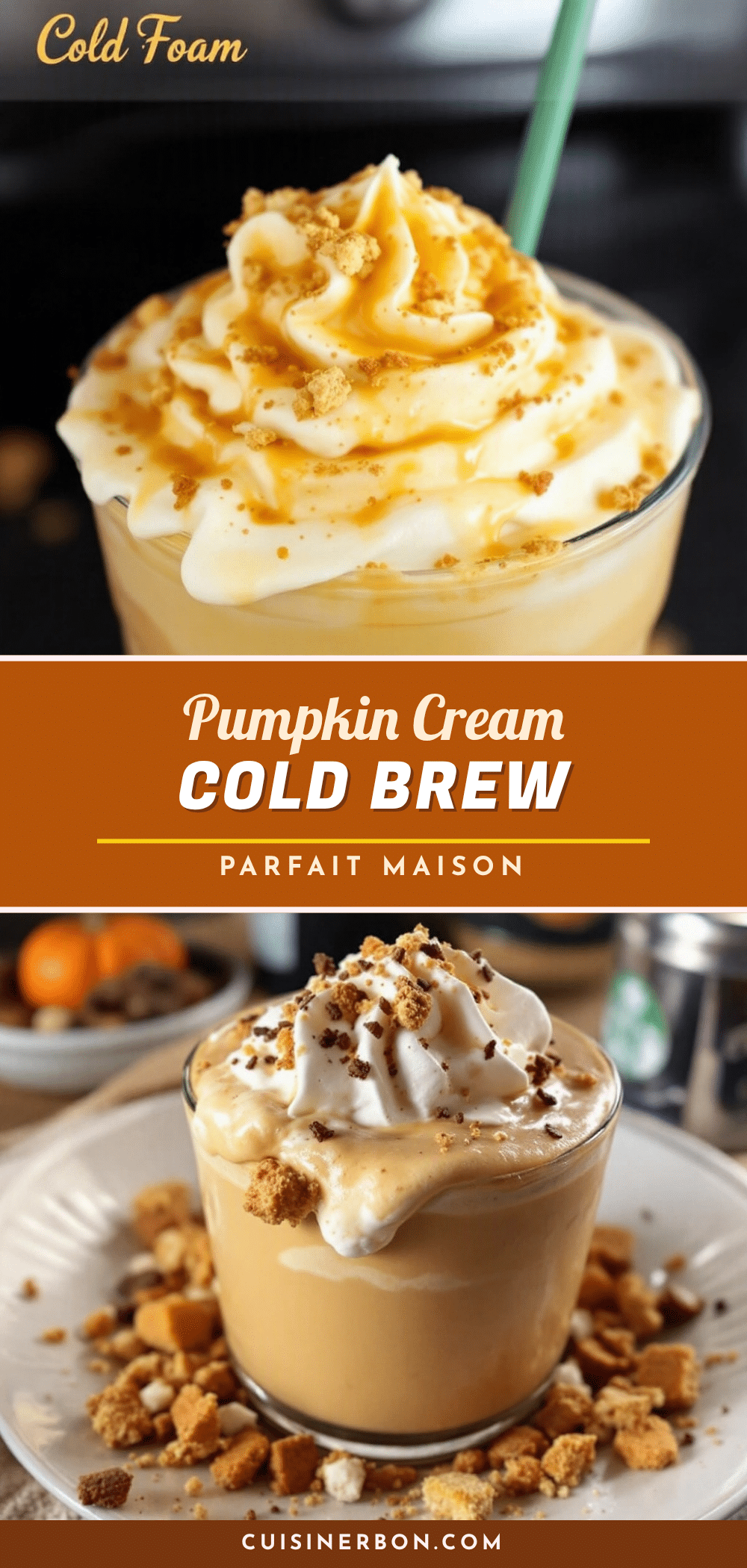 crémeux pumpkin cream cold brew maison recipe
