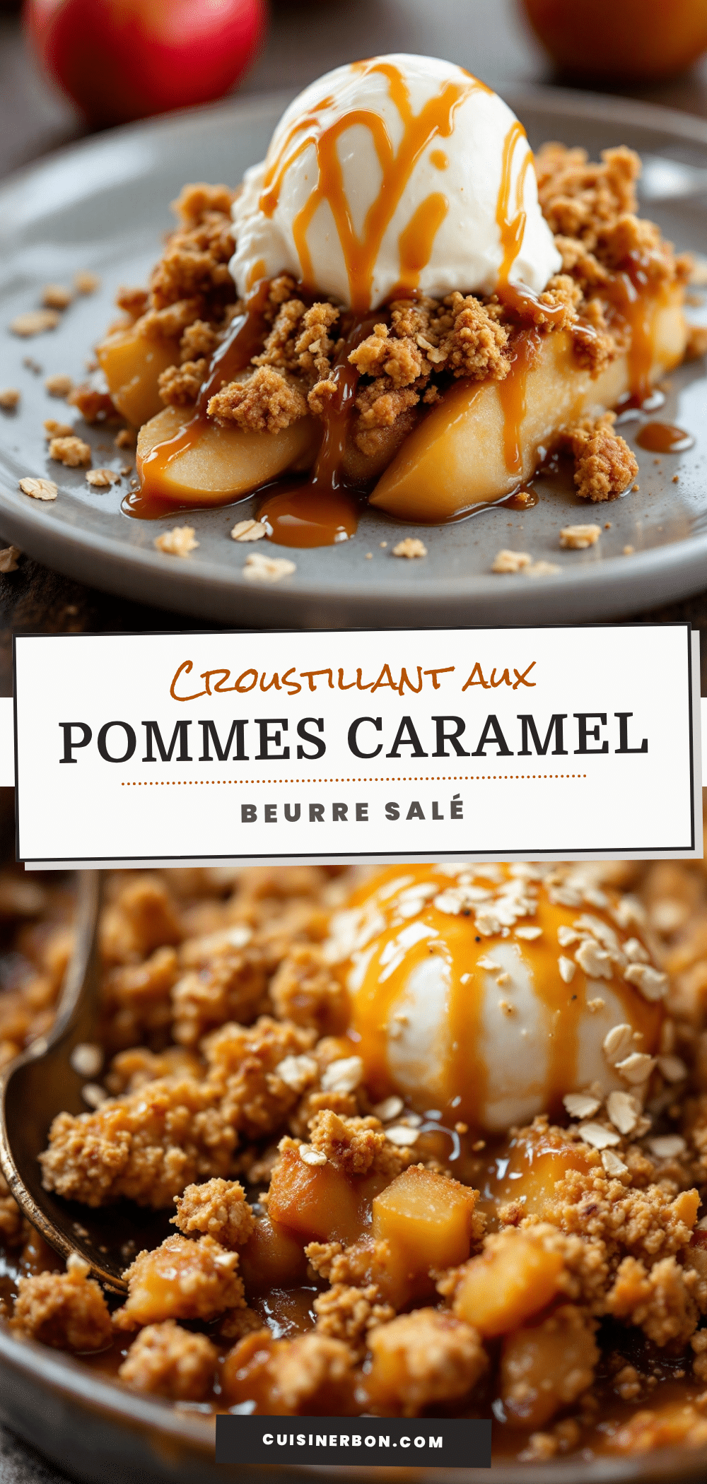 croustillant aux pommes caramel beurre salé recipe