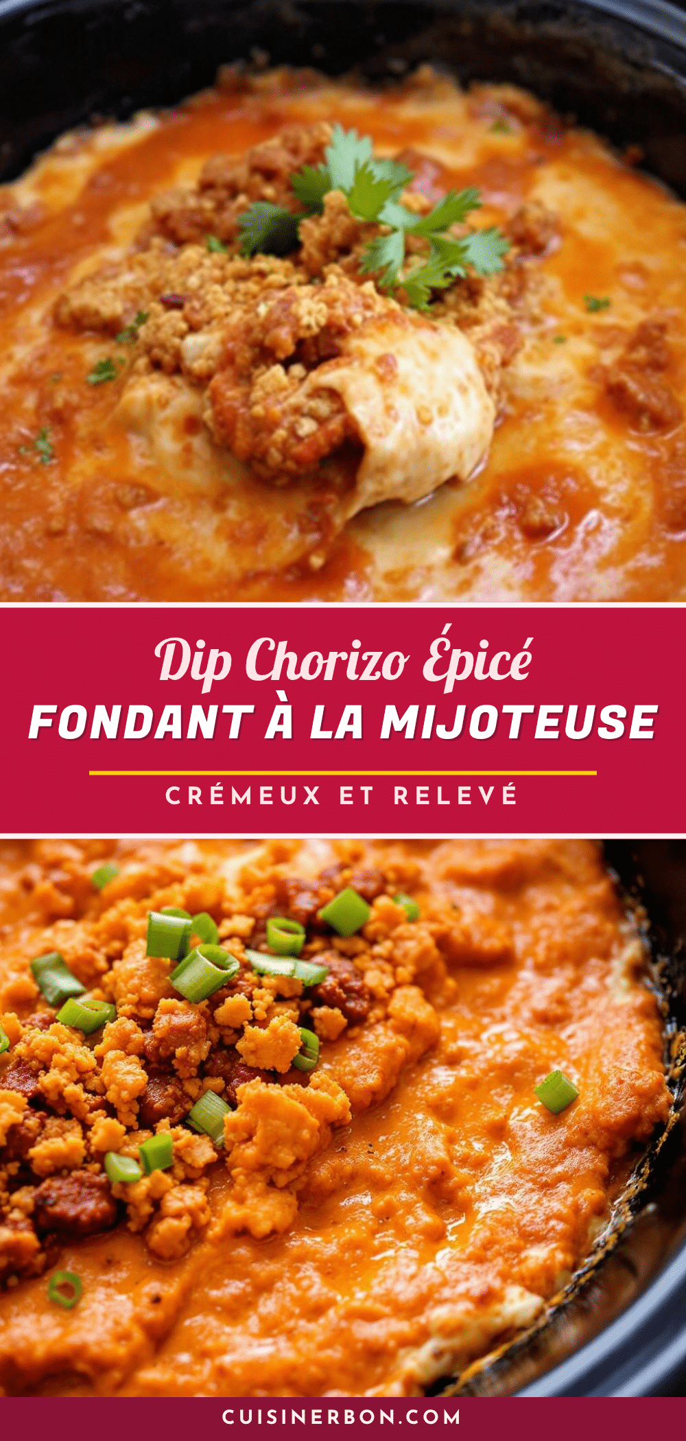 dip chorizo épicé fondant et crémeux recipe