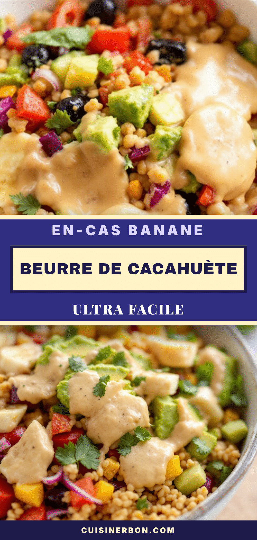 en-cas banane beurre de cacahuète recipe