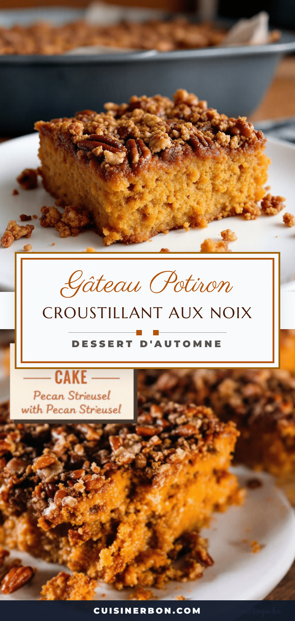 gâteau potiron noix recipe