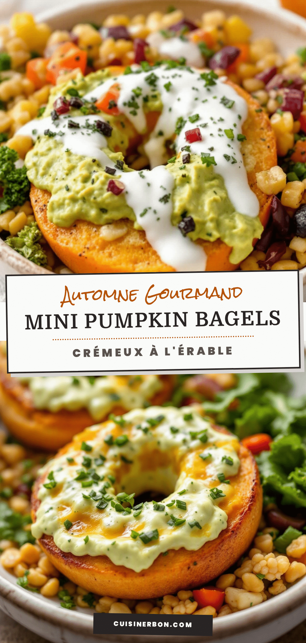 mini-bagels à la citrouille recipe