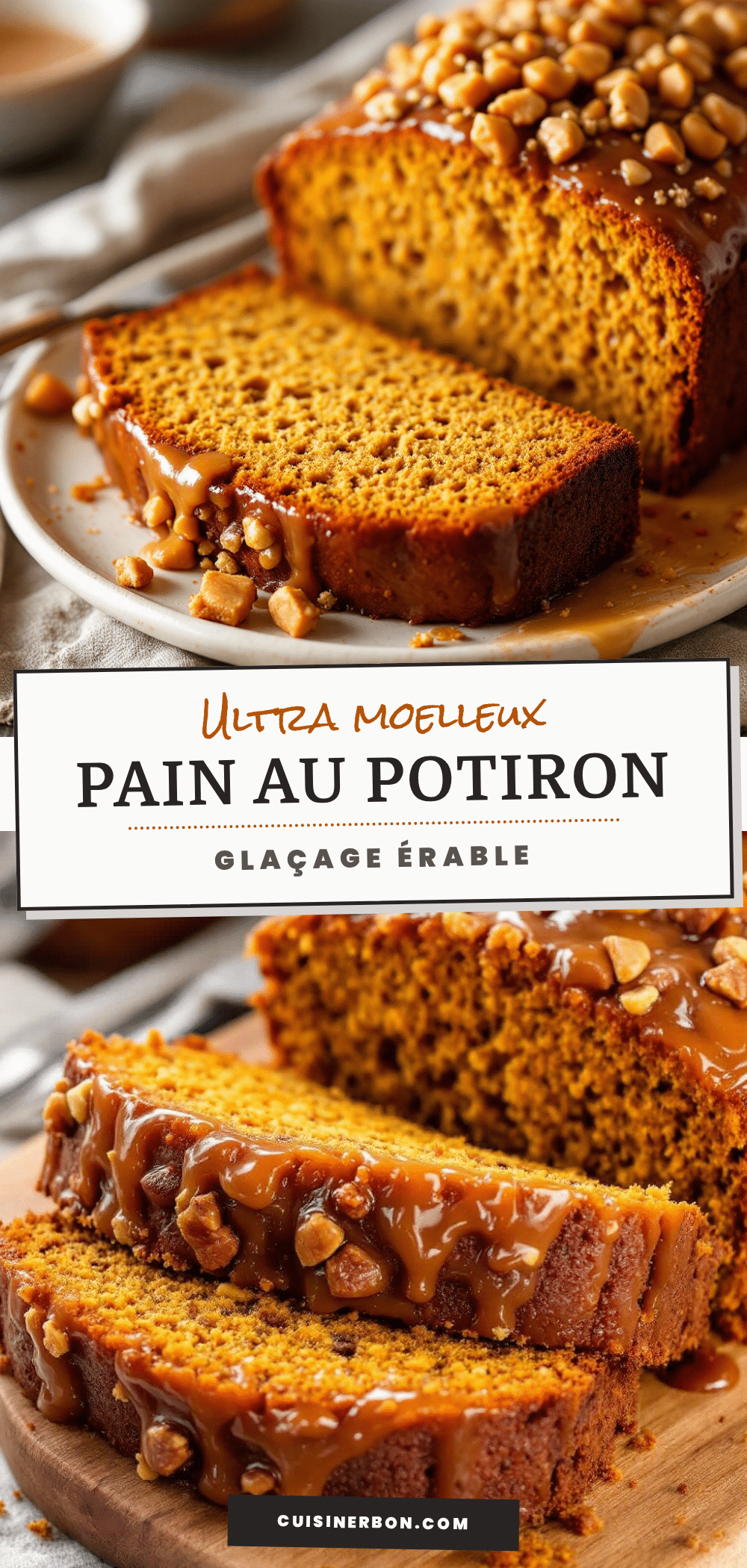 moelleux au pain et potiron beurre noisette recipe