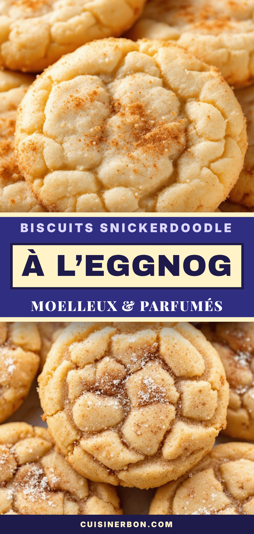 moelleux biscuits snickerdoodle à l’eggnog recipe