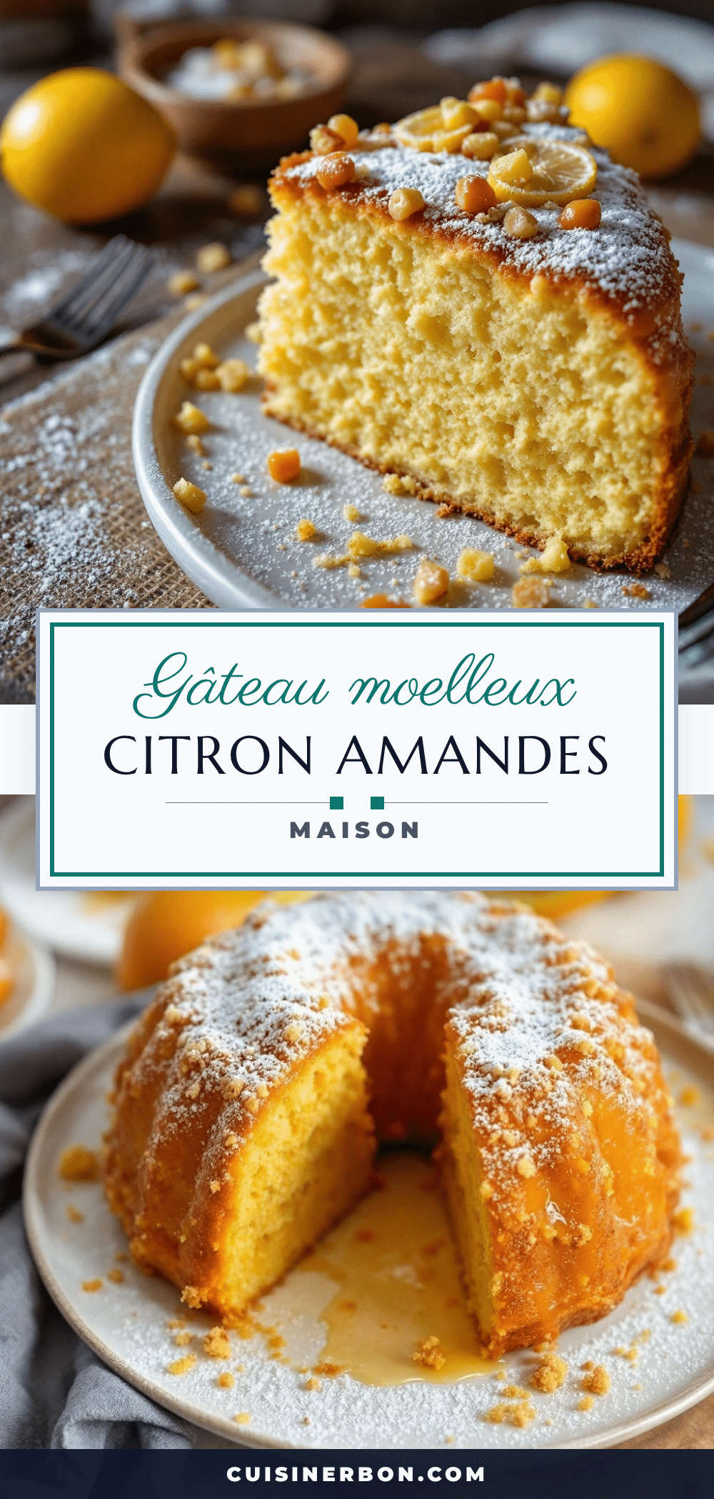 moelleux gâteau au citron et amandes recipe