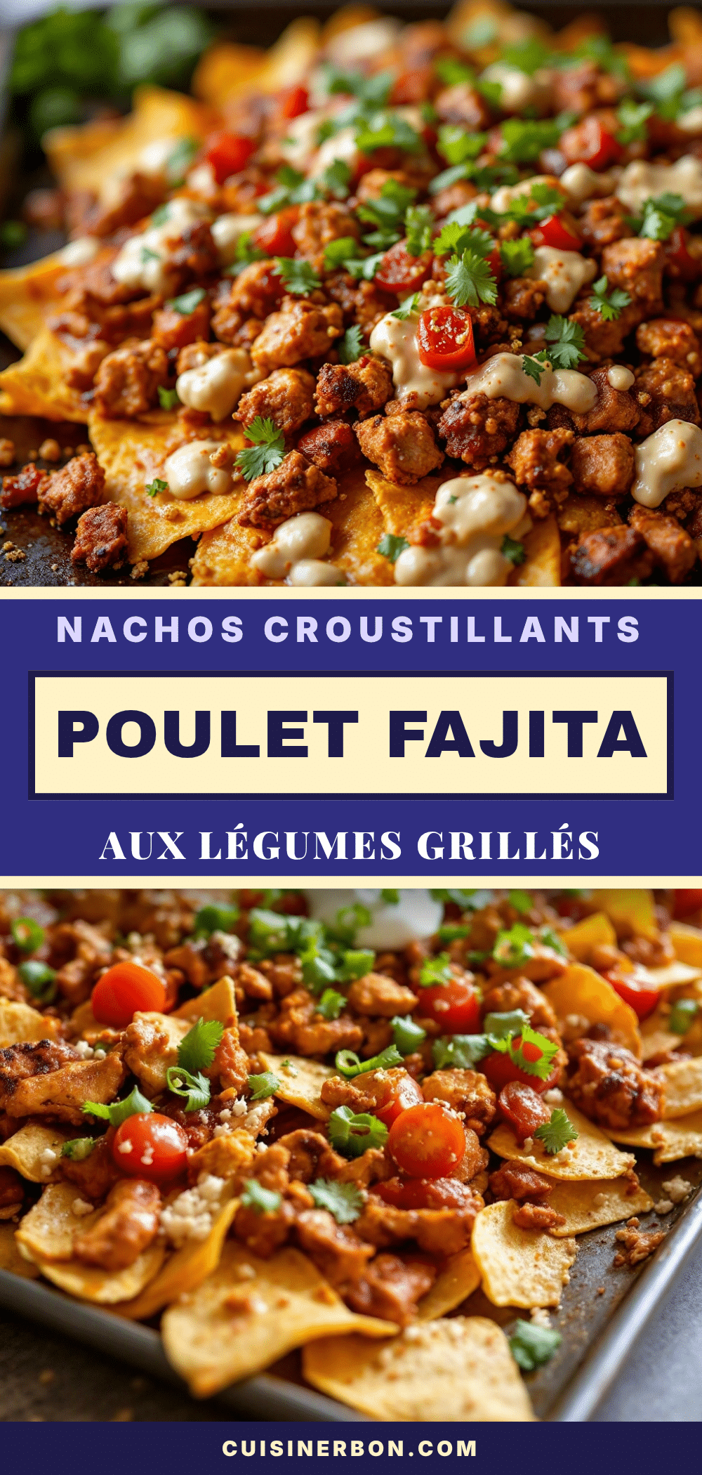 nachos croustillants au poulet fajita recipe