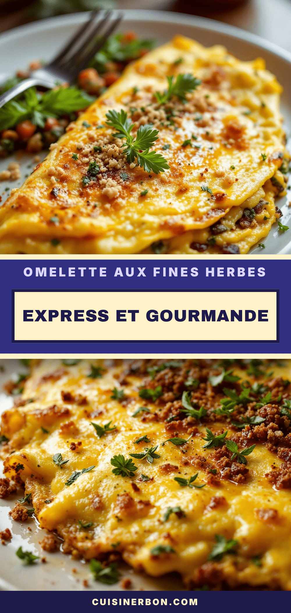 omelette aux fines herbes express recipe