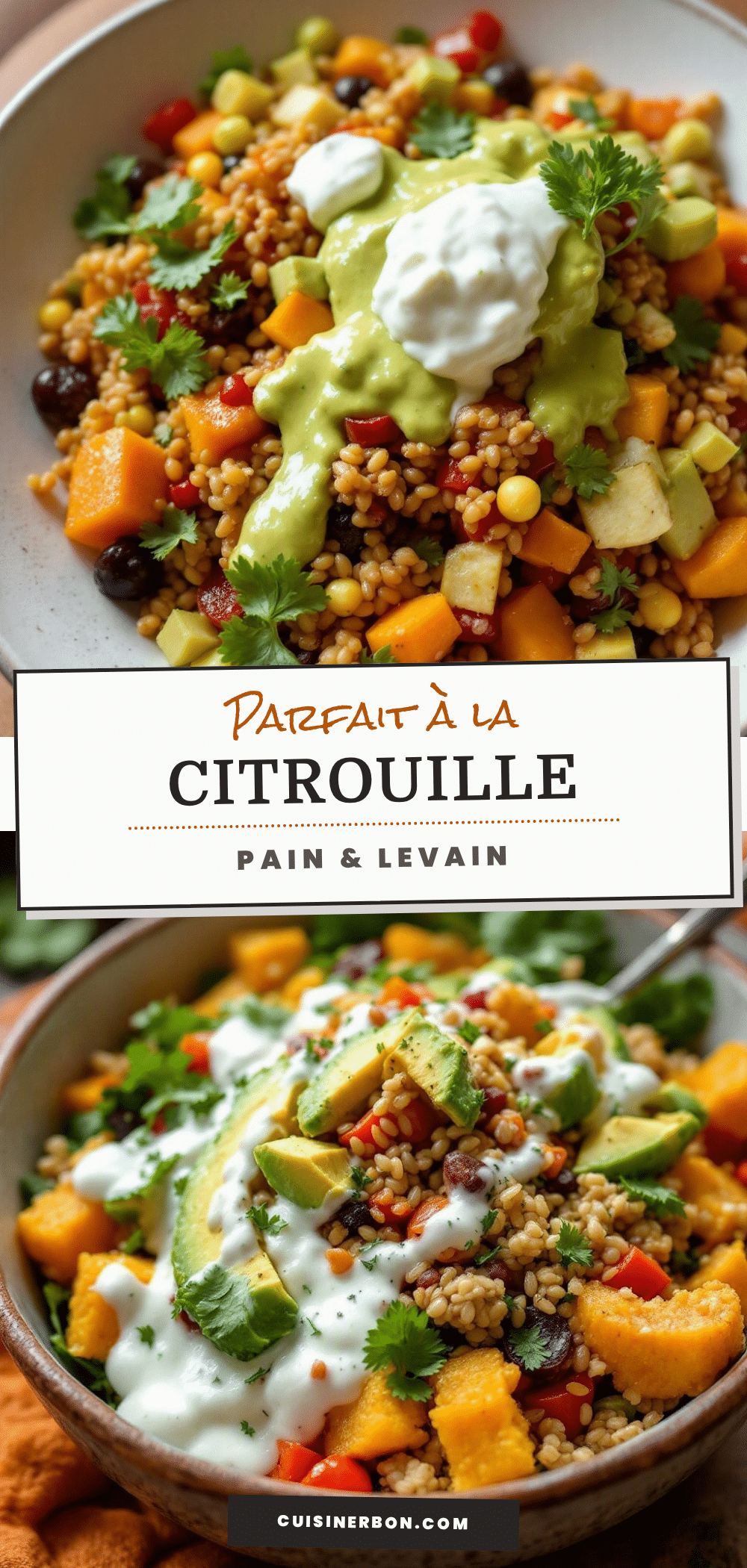 pain parfait à la citrouille et levain recipe
