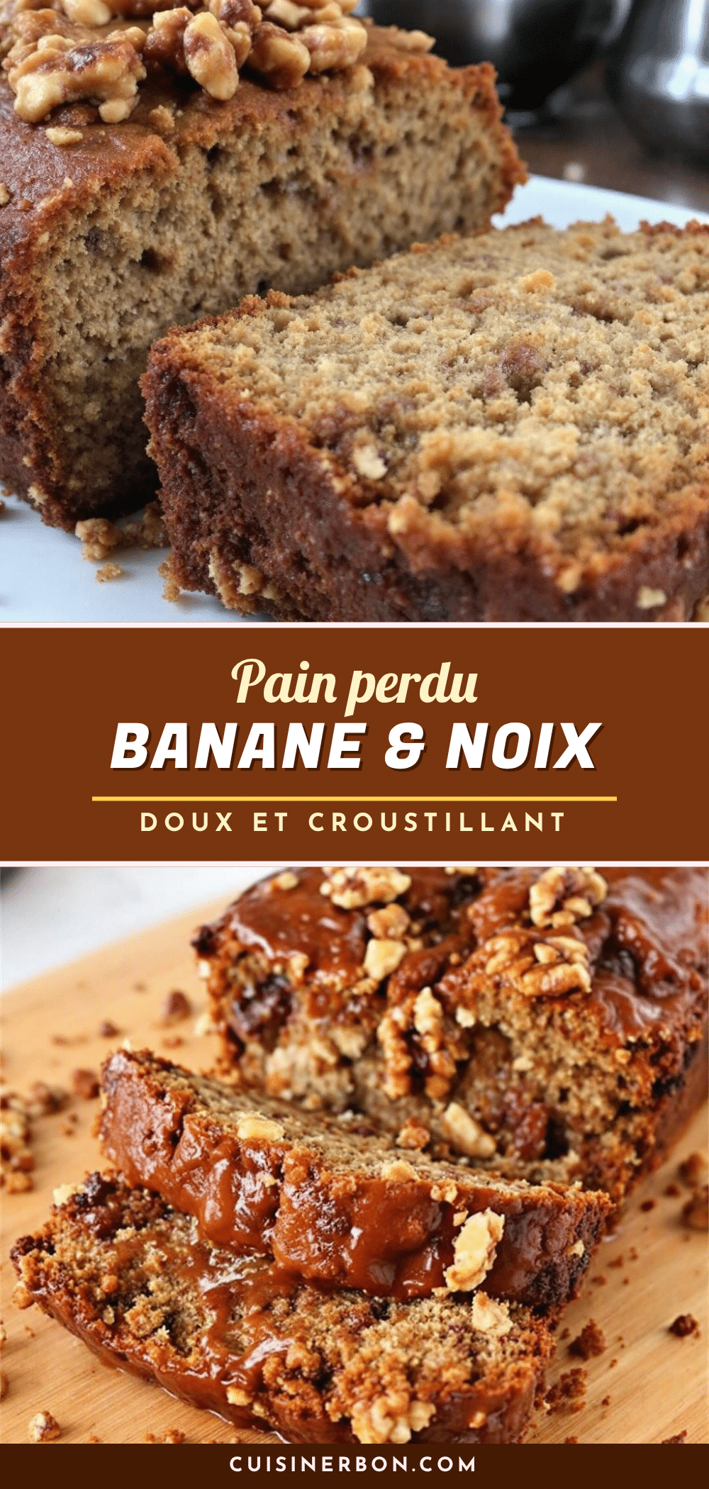 pain perdu à la banane et aux noix facile et rapide recipe