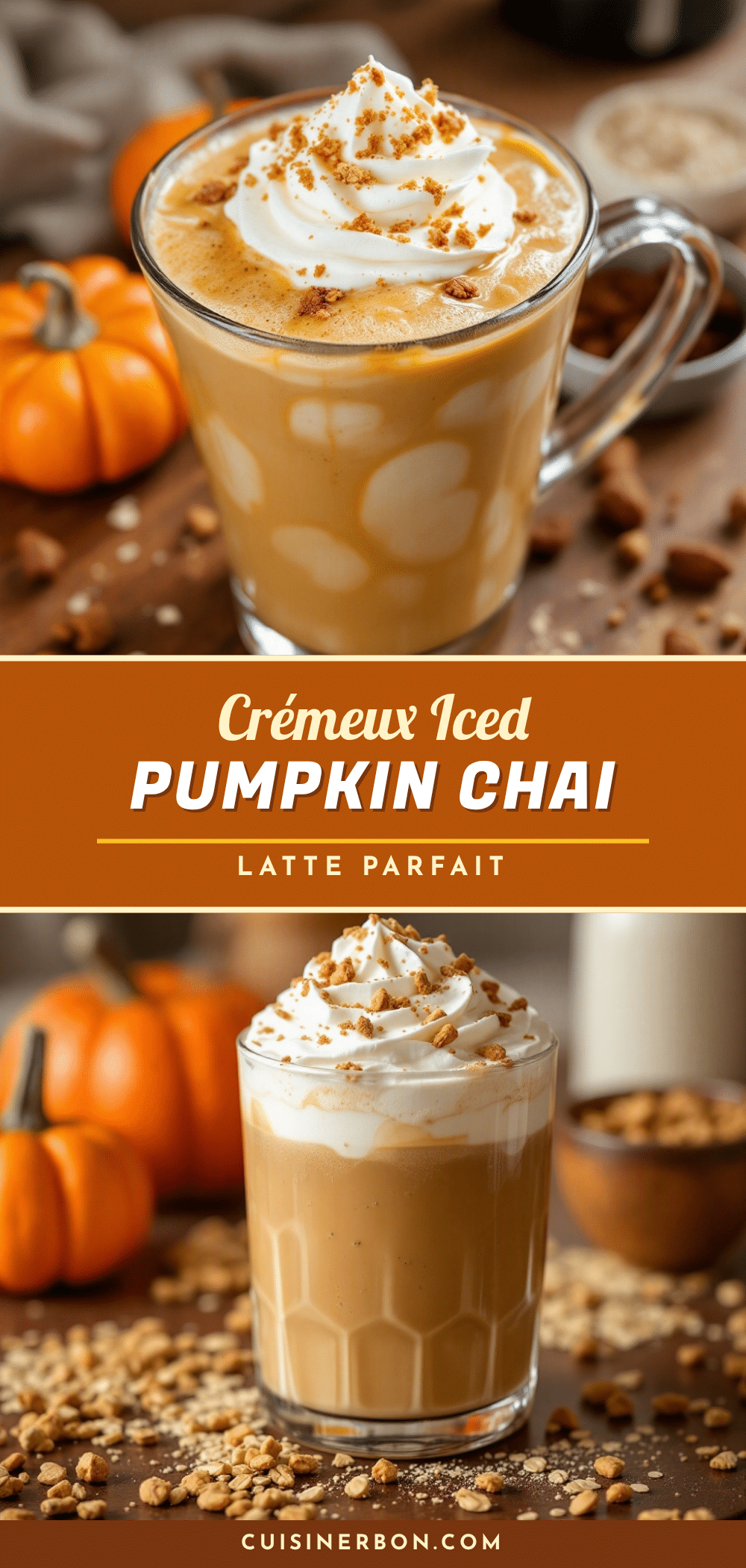 parfait glacé à la citrouille et chai recipe