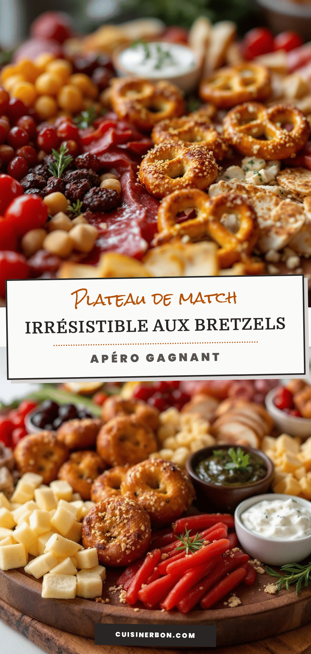 Plateau de match irrésistible aux bretzels recipe