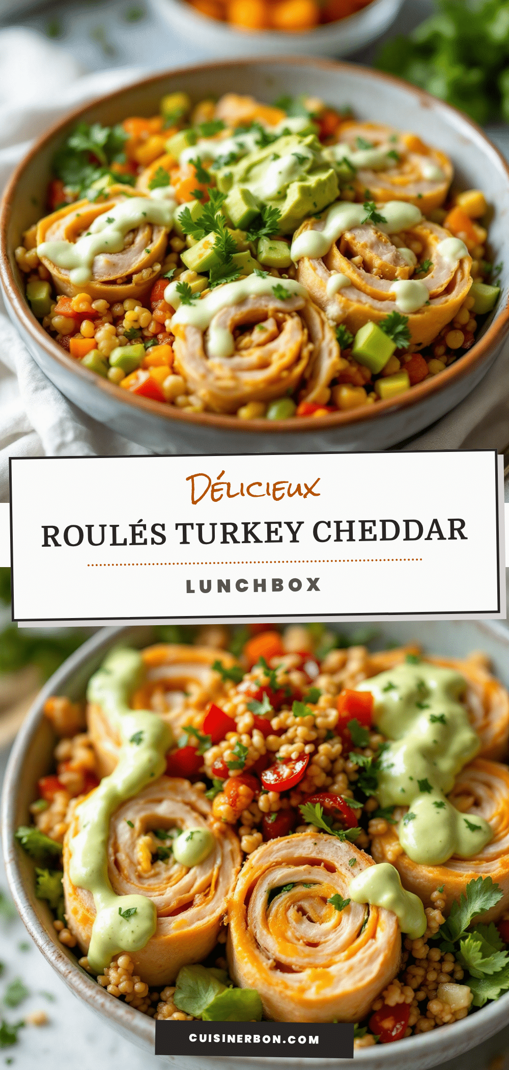 roulés turkey cheddar lunchbox faciles et rapides recipe