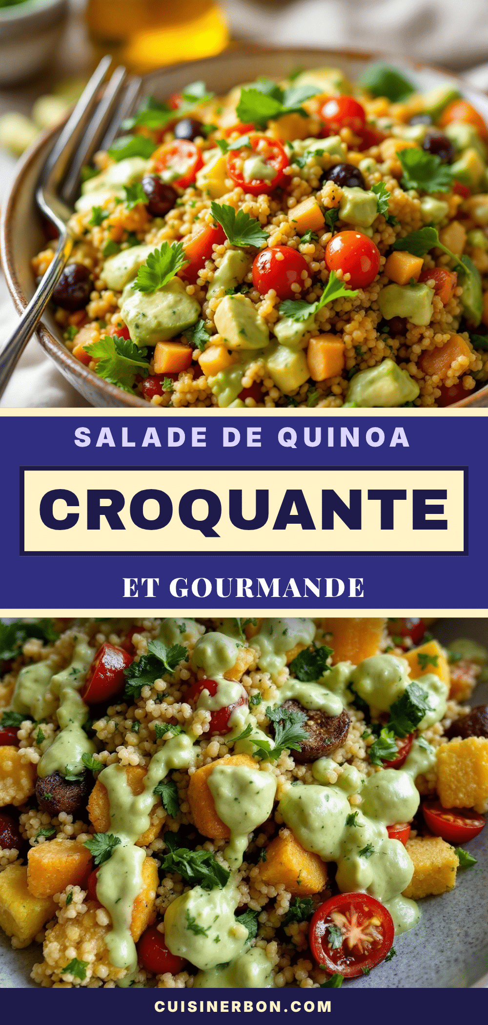 salade de quinoa aux légumes croquants recipe