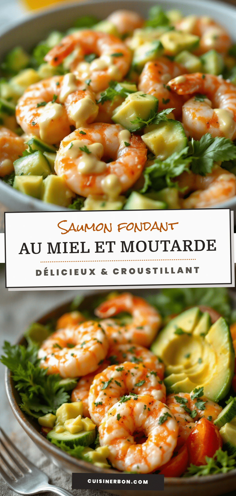 saumon fondant au miel et moutarde recipe