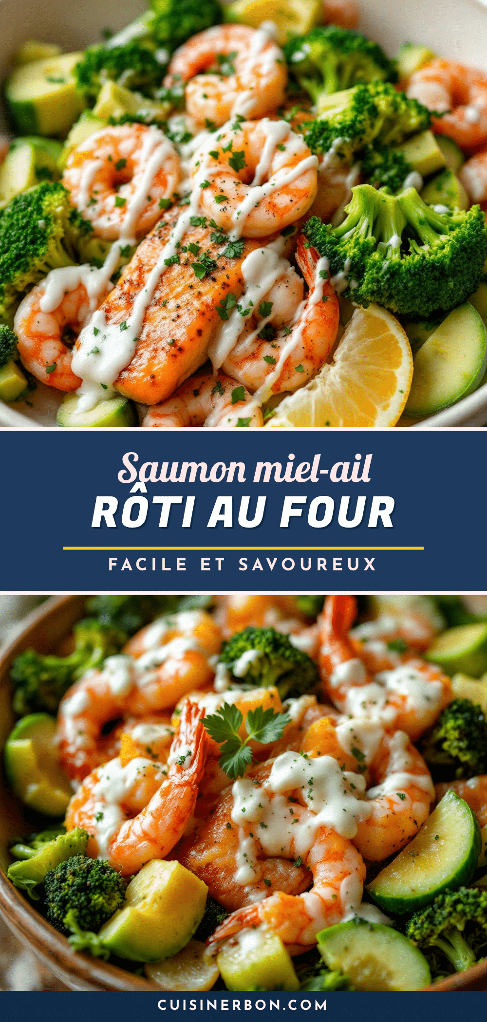 saumon miel-ail rôti au four recipe