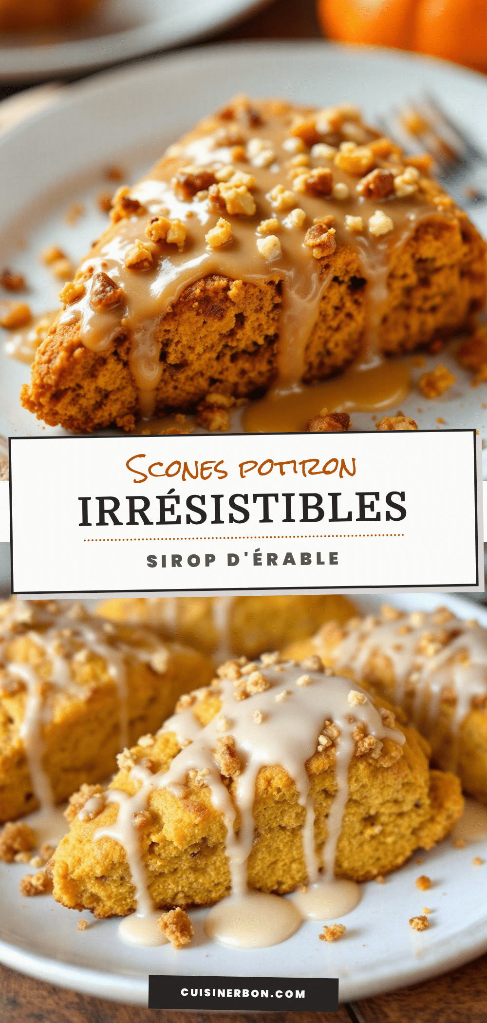Scones au potiron parfaits au sirop d’érable recipe