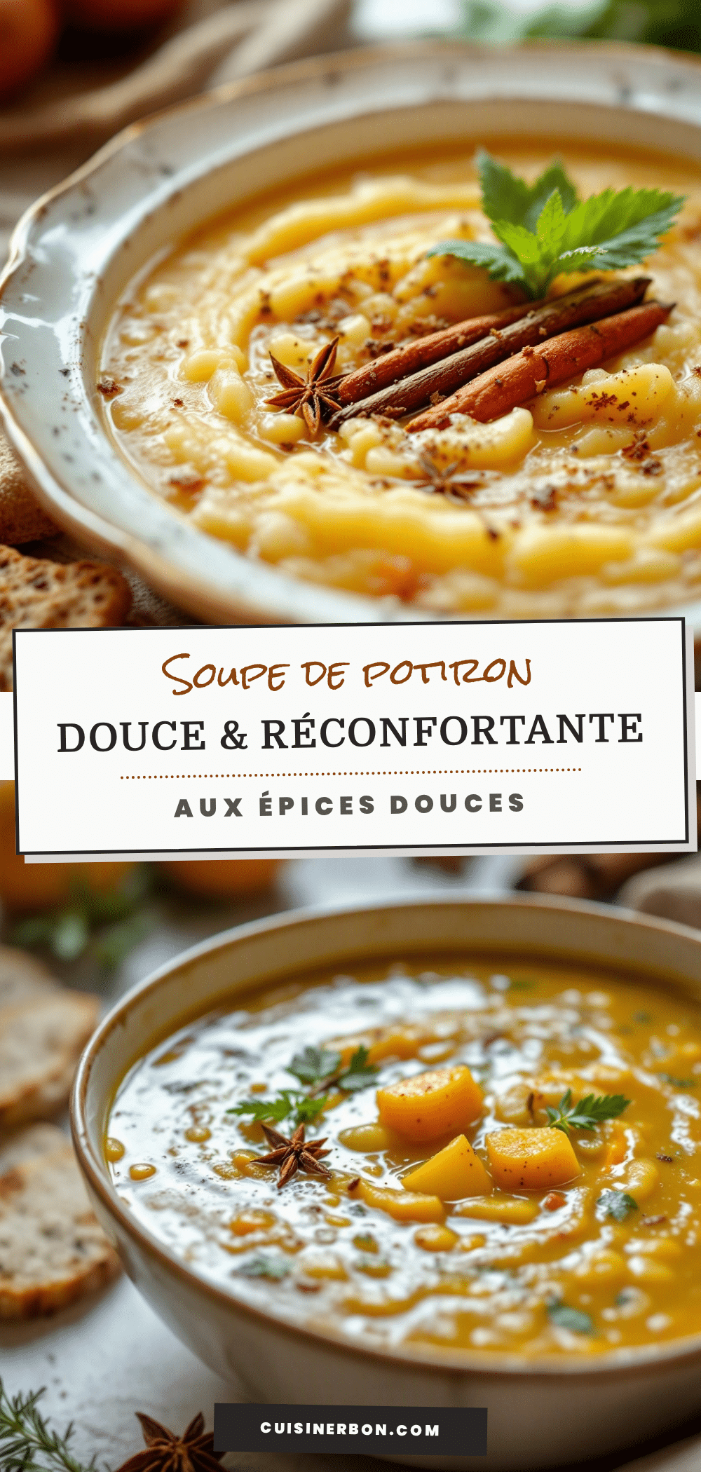 soupe de potiron à l’ancienne aux épices douces recipe