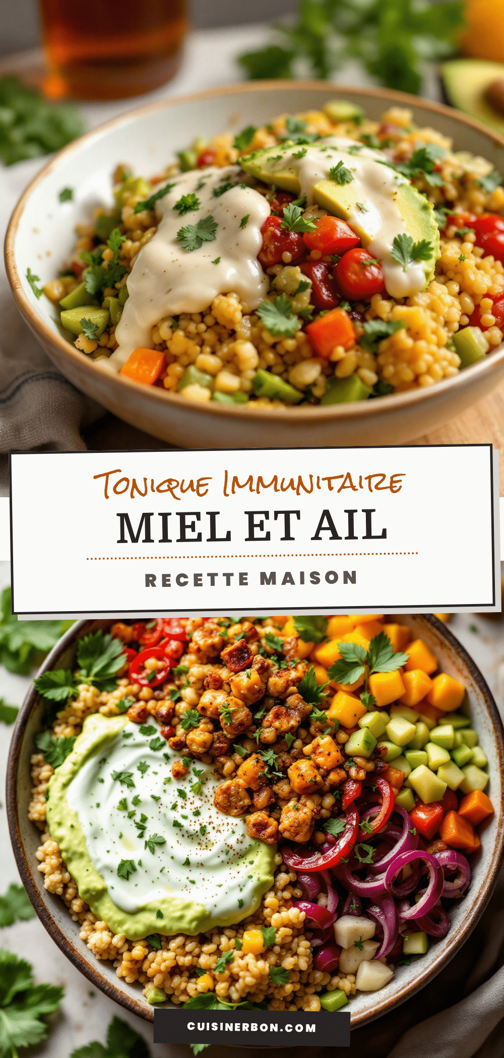 tonique immunitaire miel ail recipe