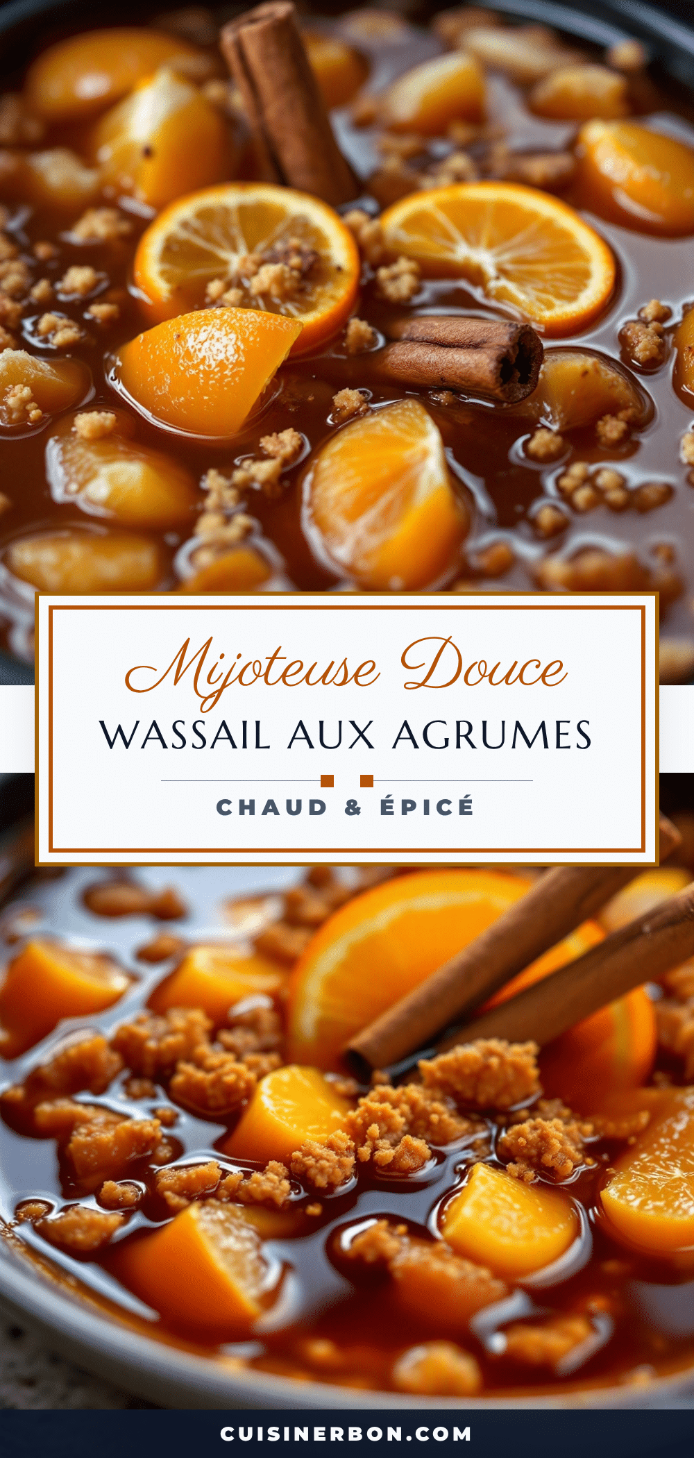wassail à lorange et cannelle à la mijoteuse recipe