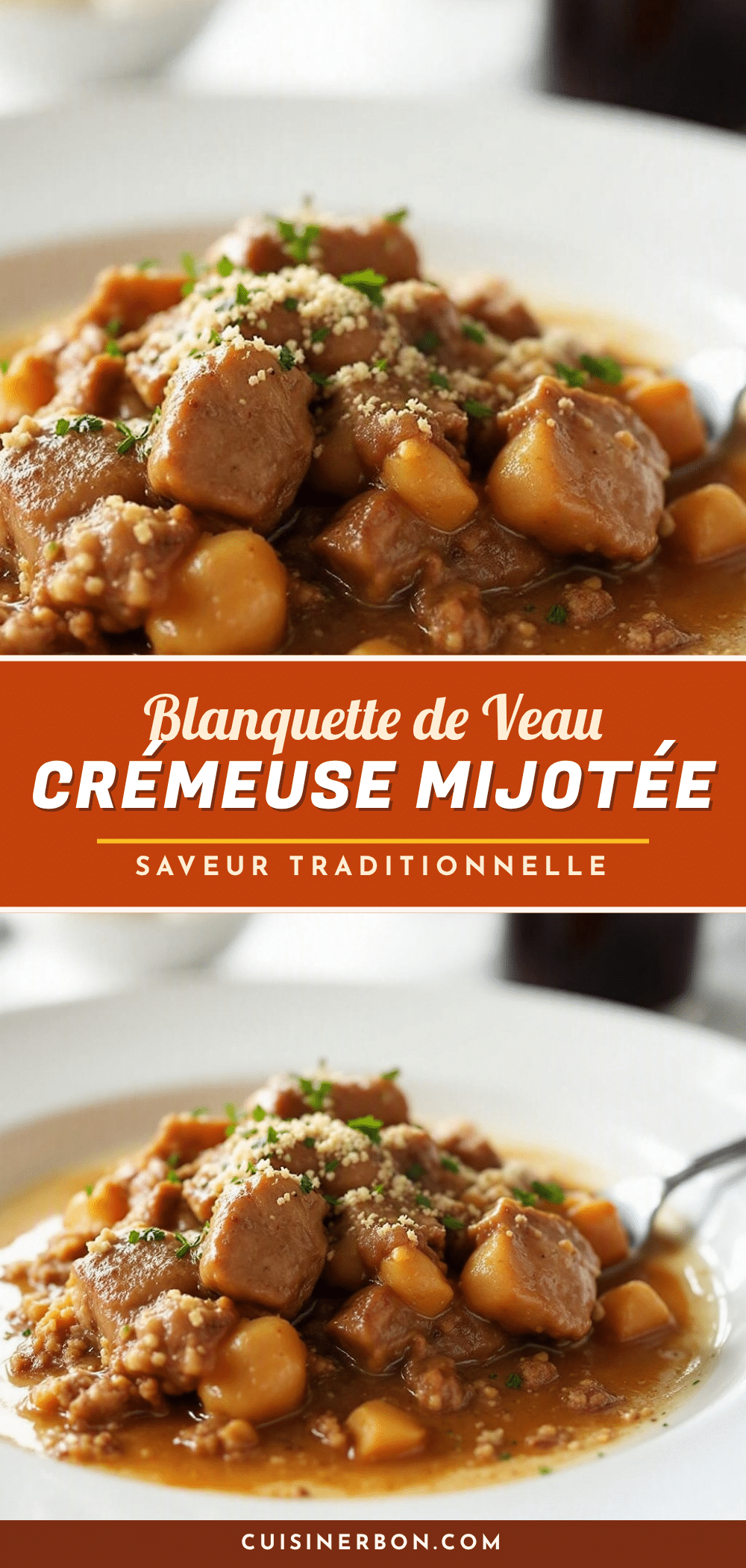 blanquette de veau crémeuse mijotée recipe