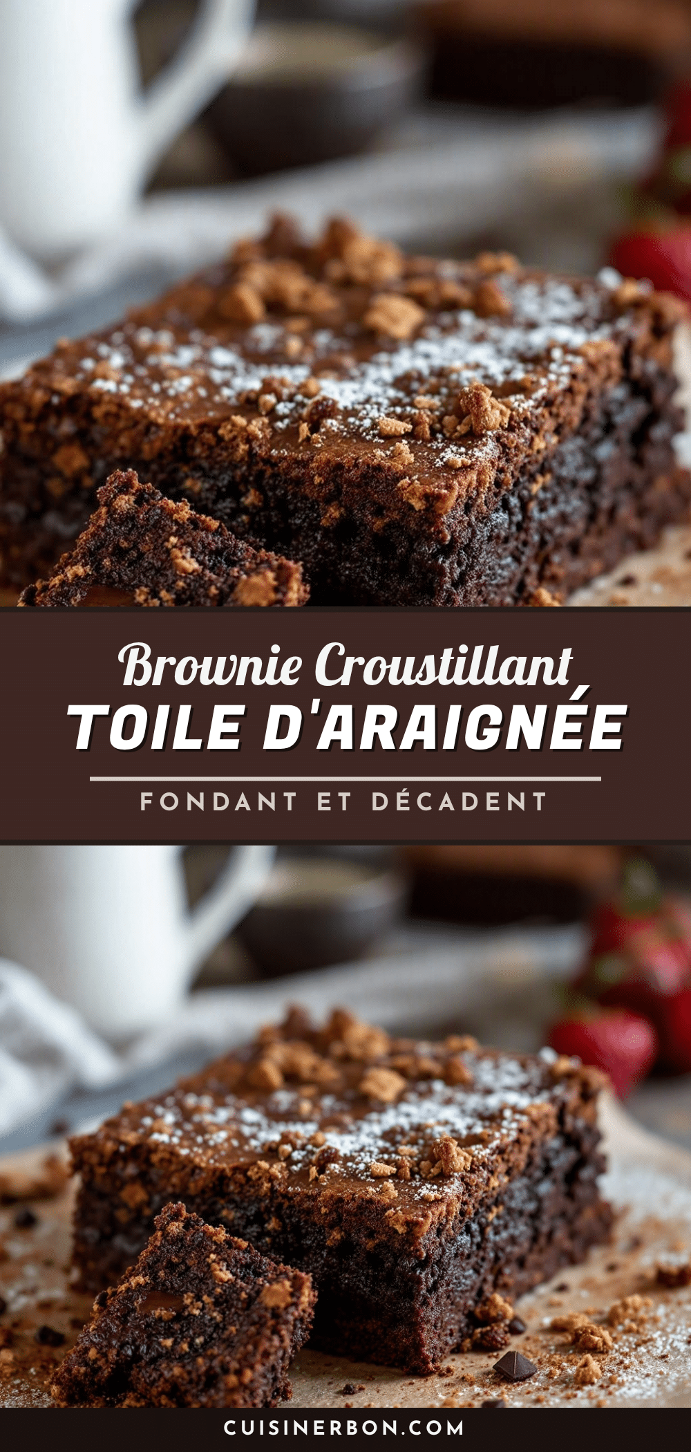 brownie toile daraignée recipe