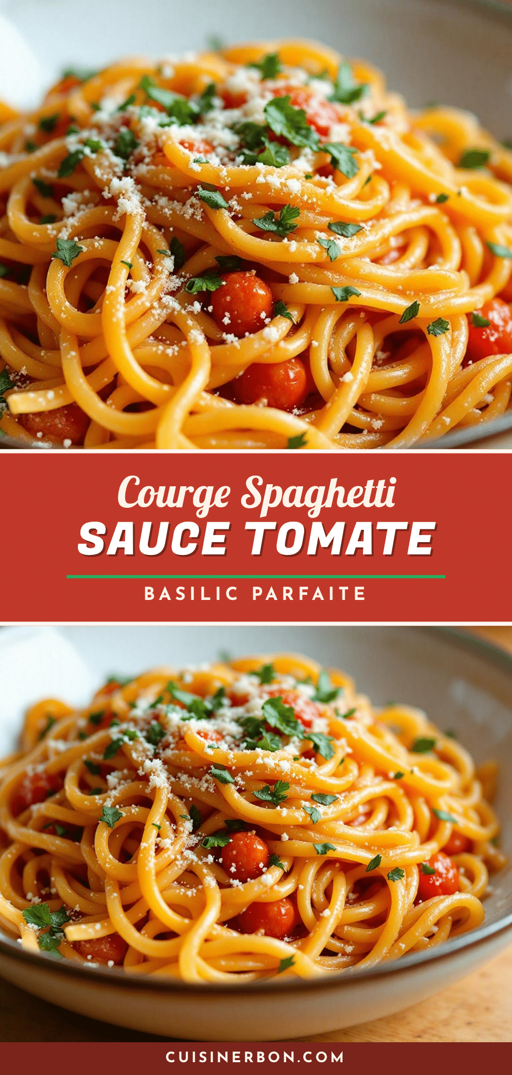 courge spaghetti rôtie sauce tomate basilic recipe