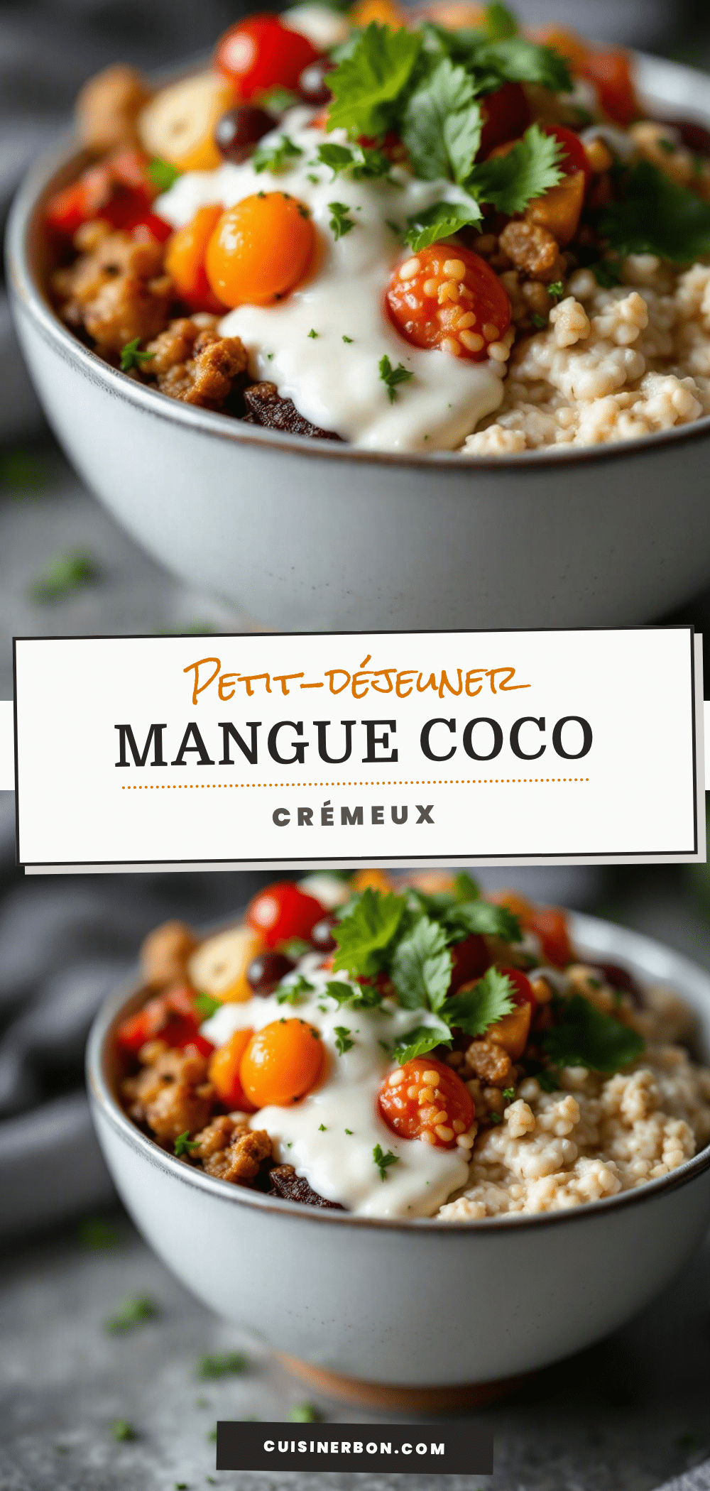 crémeux overnight oats mangue coco recipe