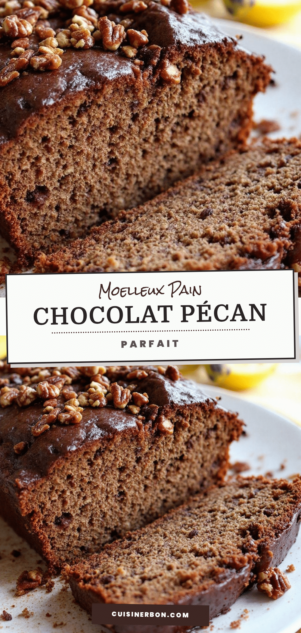 moelleux pain chocolat pécan recipe