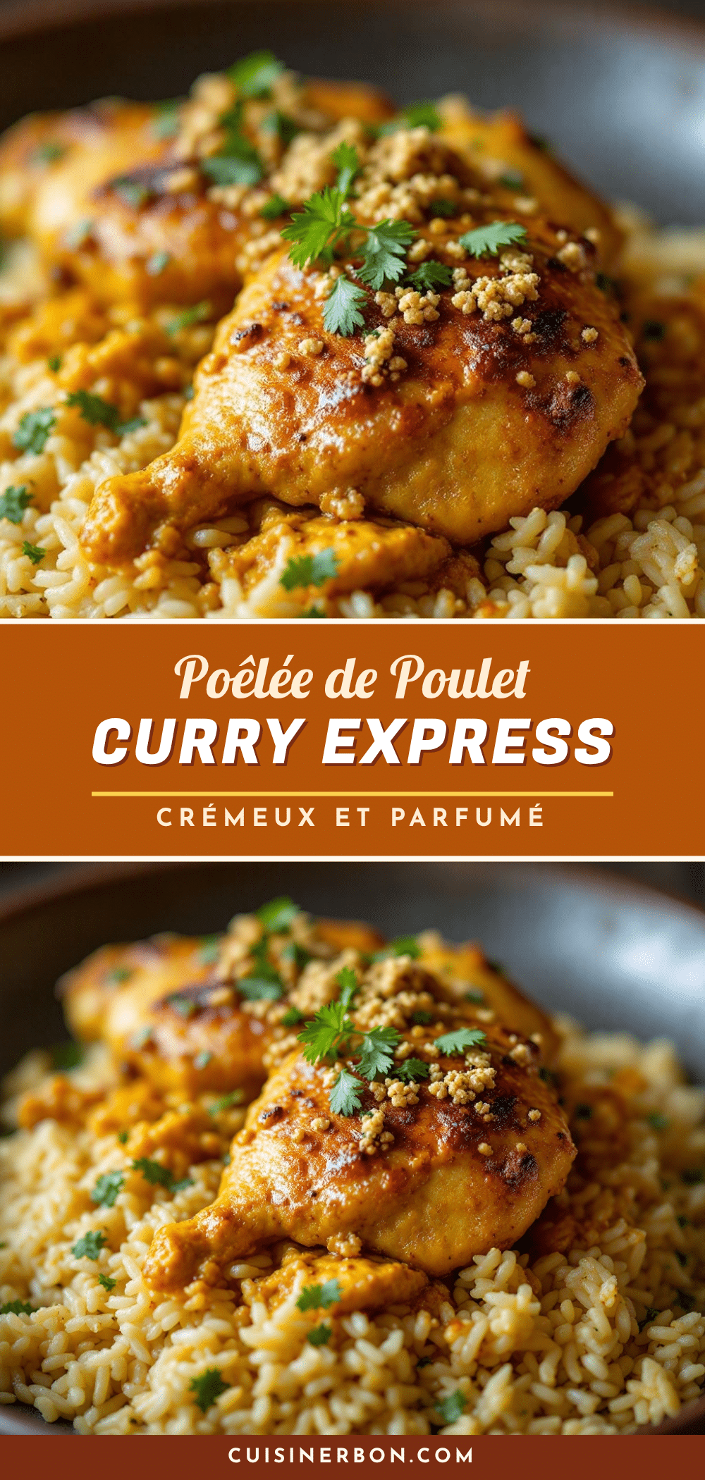 poêlée de poulet au curry express crémeux recipe
