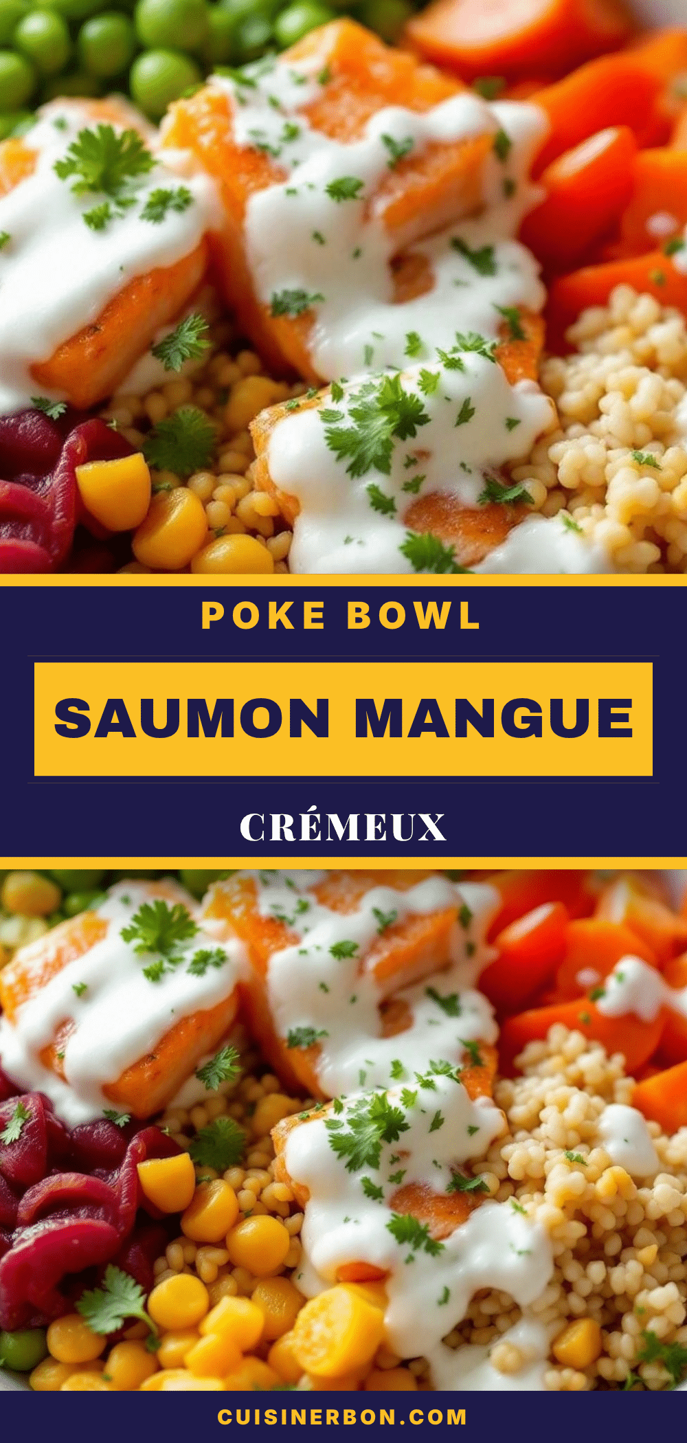 poke bowl saumon mangue edamame recipe