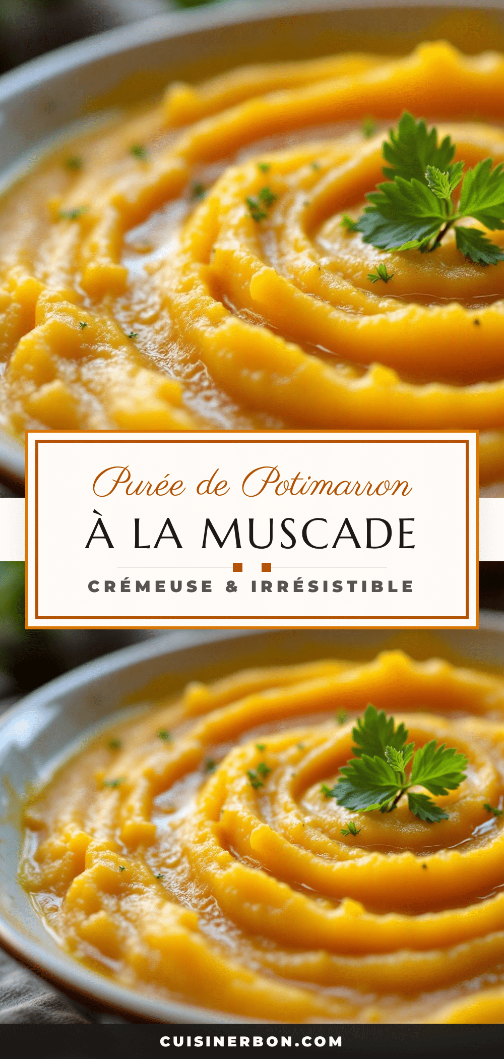 purée de potimarron à la muscade recipe