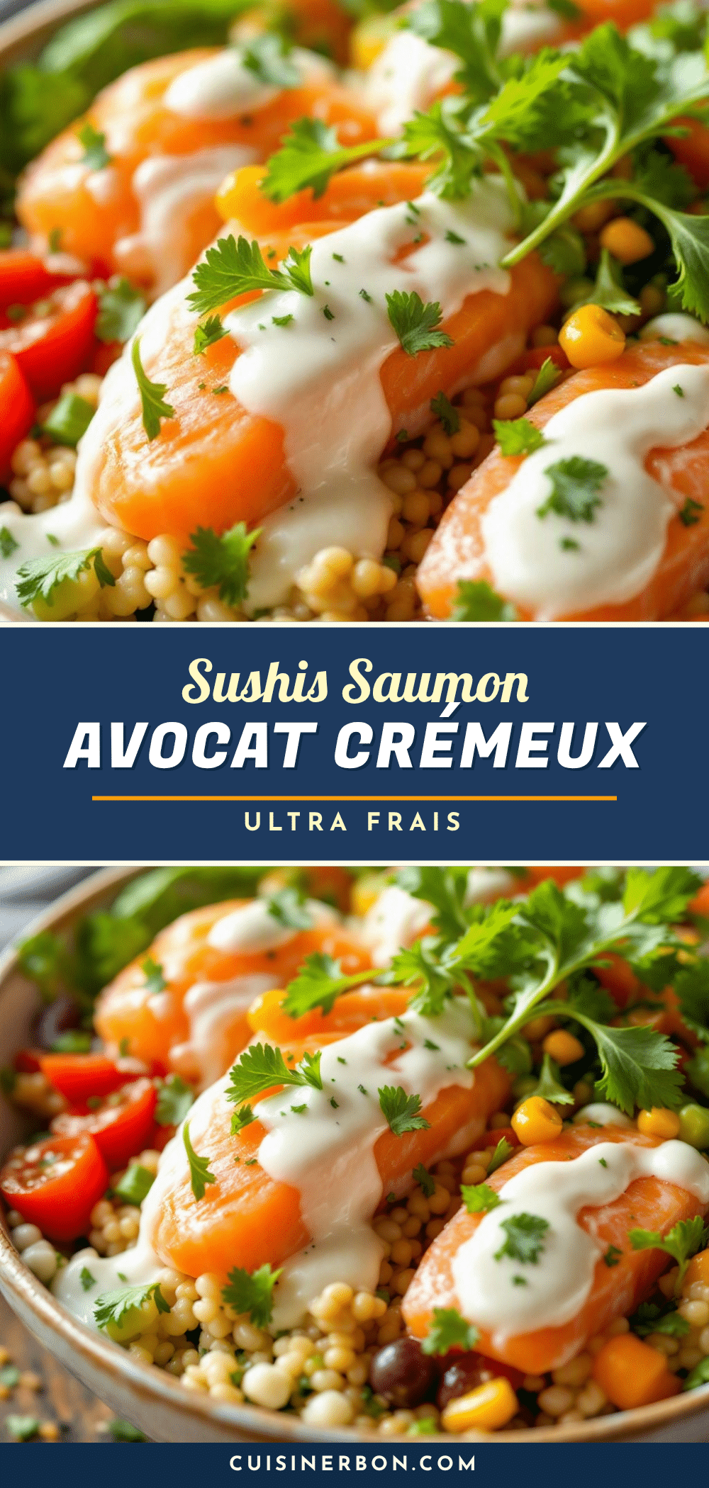 Sushis saumon avocat crémeux faciles recipe