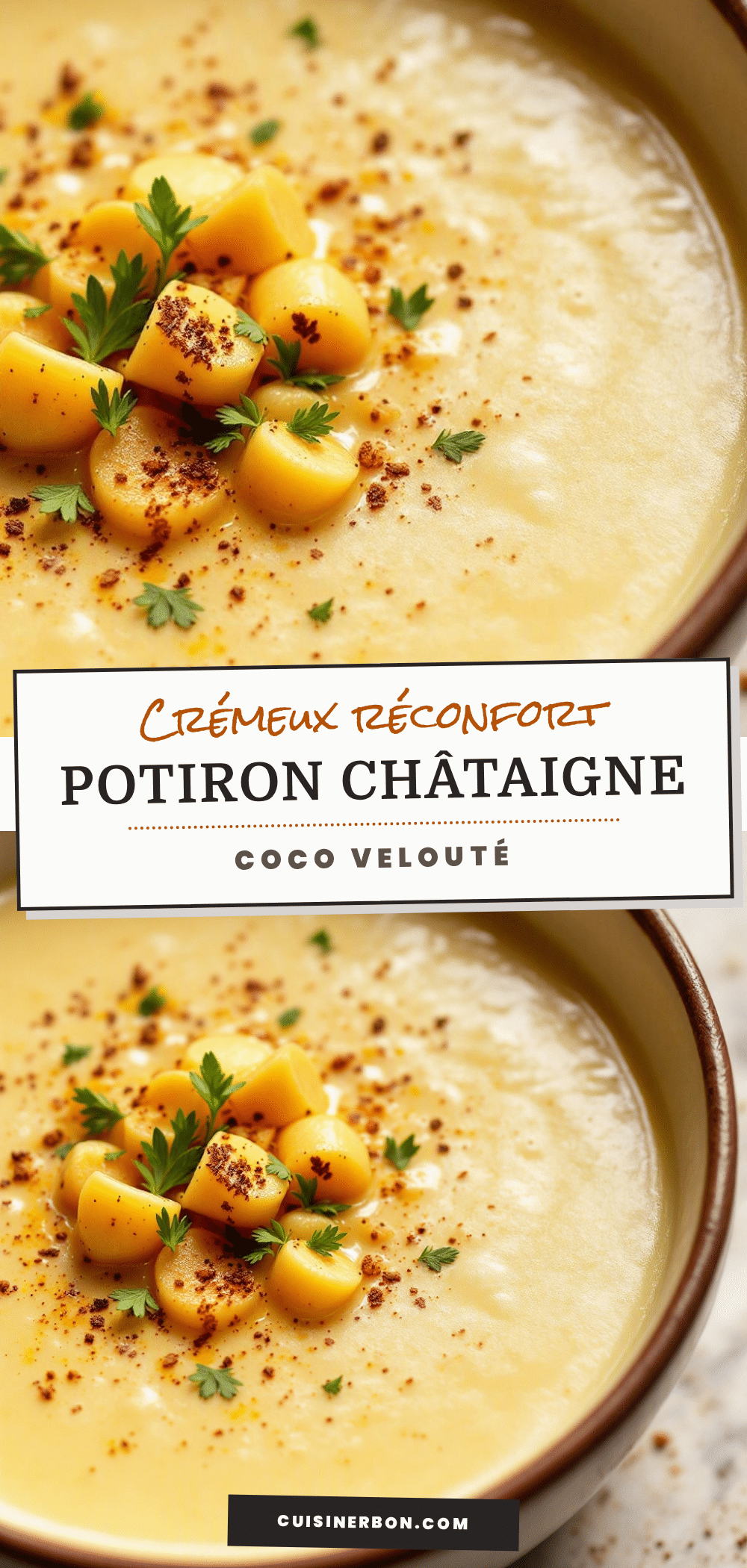 velouté potiron châtaigne coco recipe
