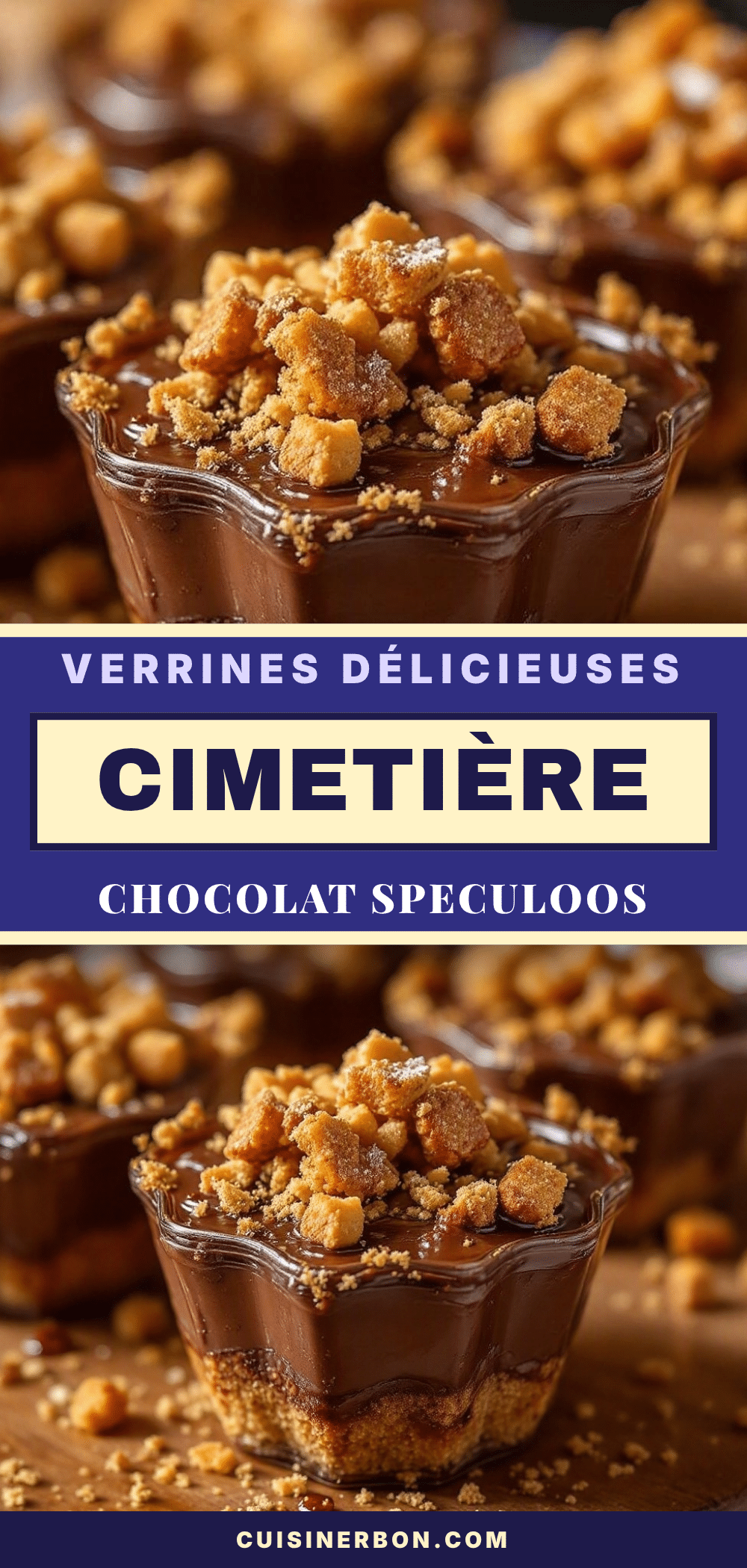 verrines cimetiere chocolat speculoos recipe
