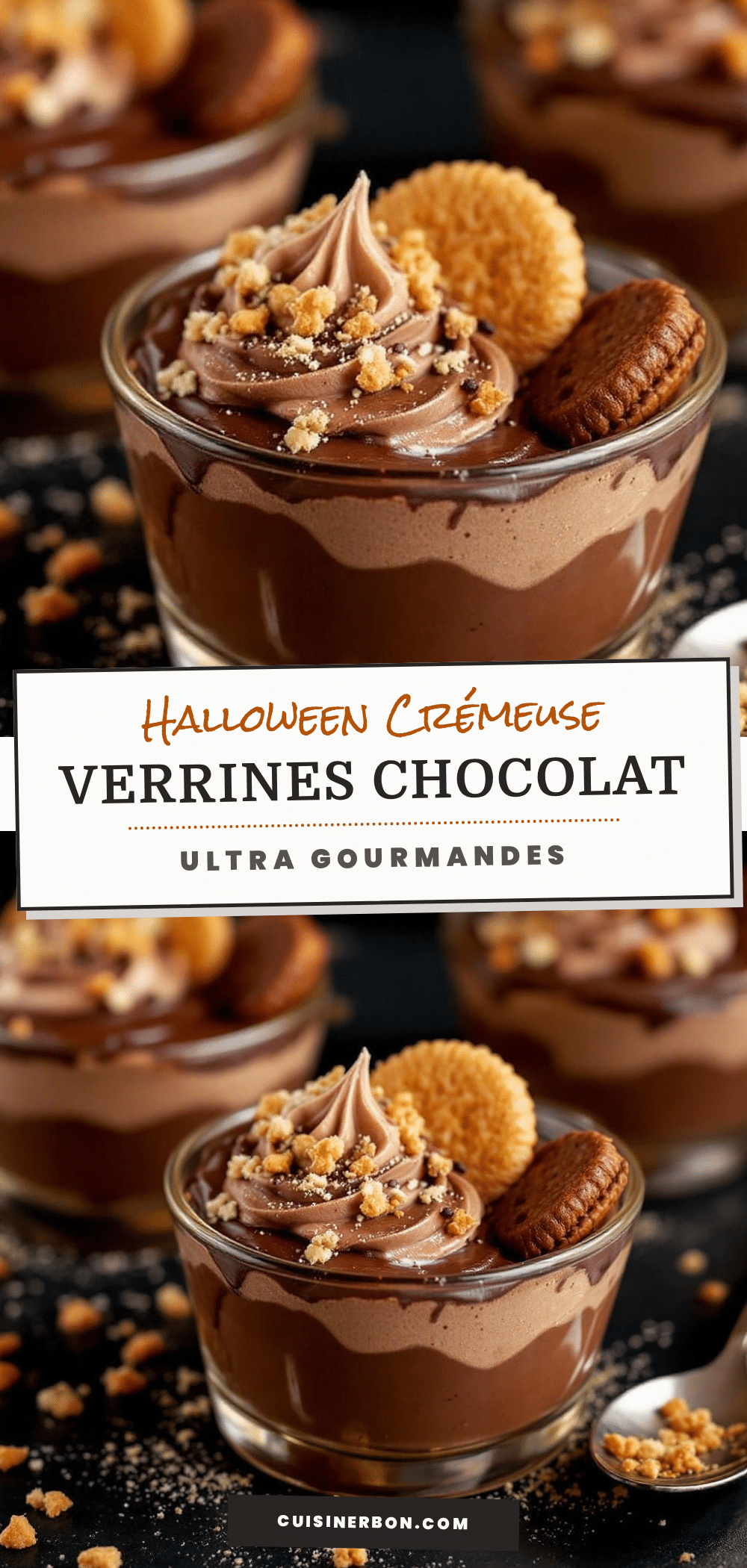 verrines halloween mousse chocolat recipe