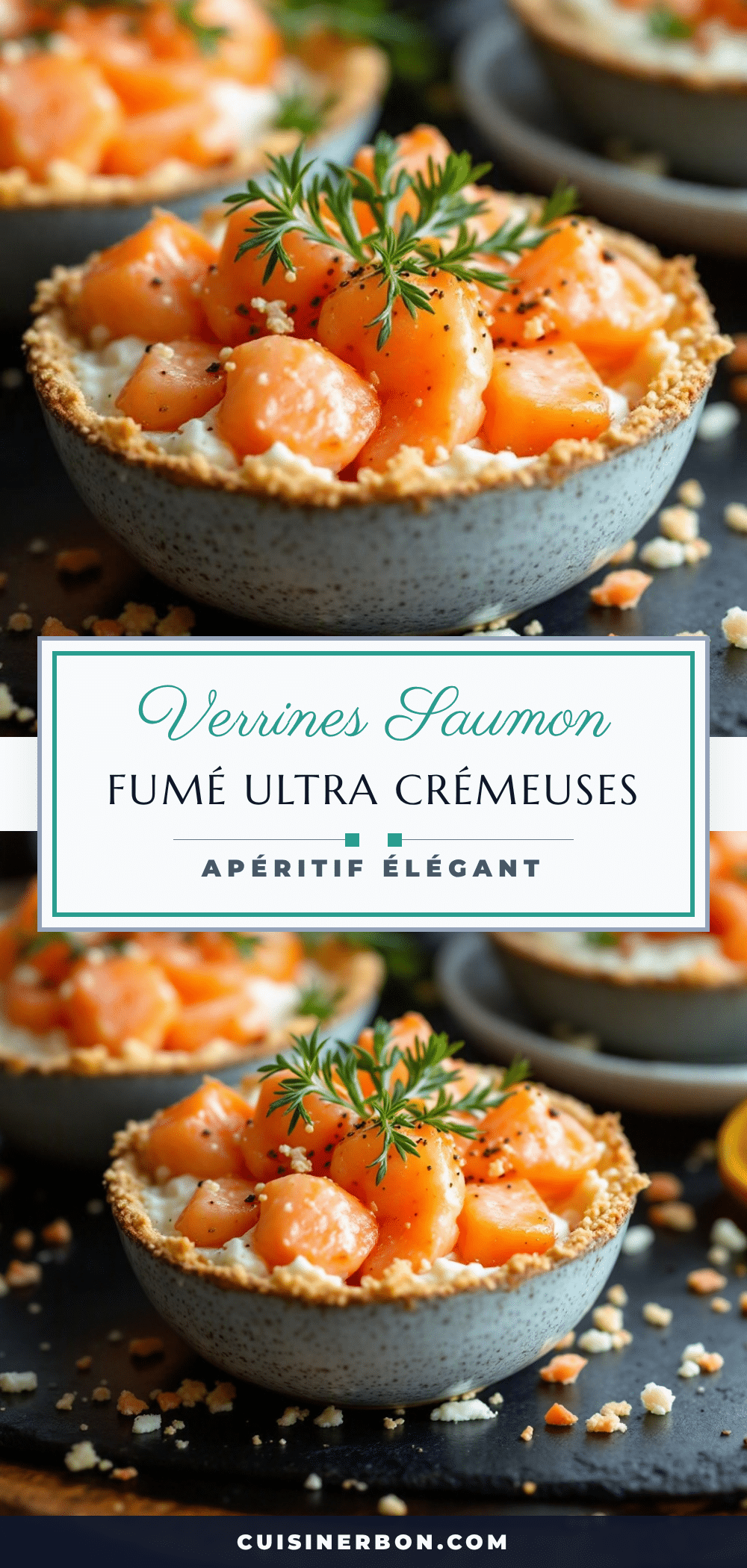 verrines saumon fumé fromage frais recipe